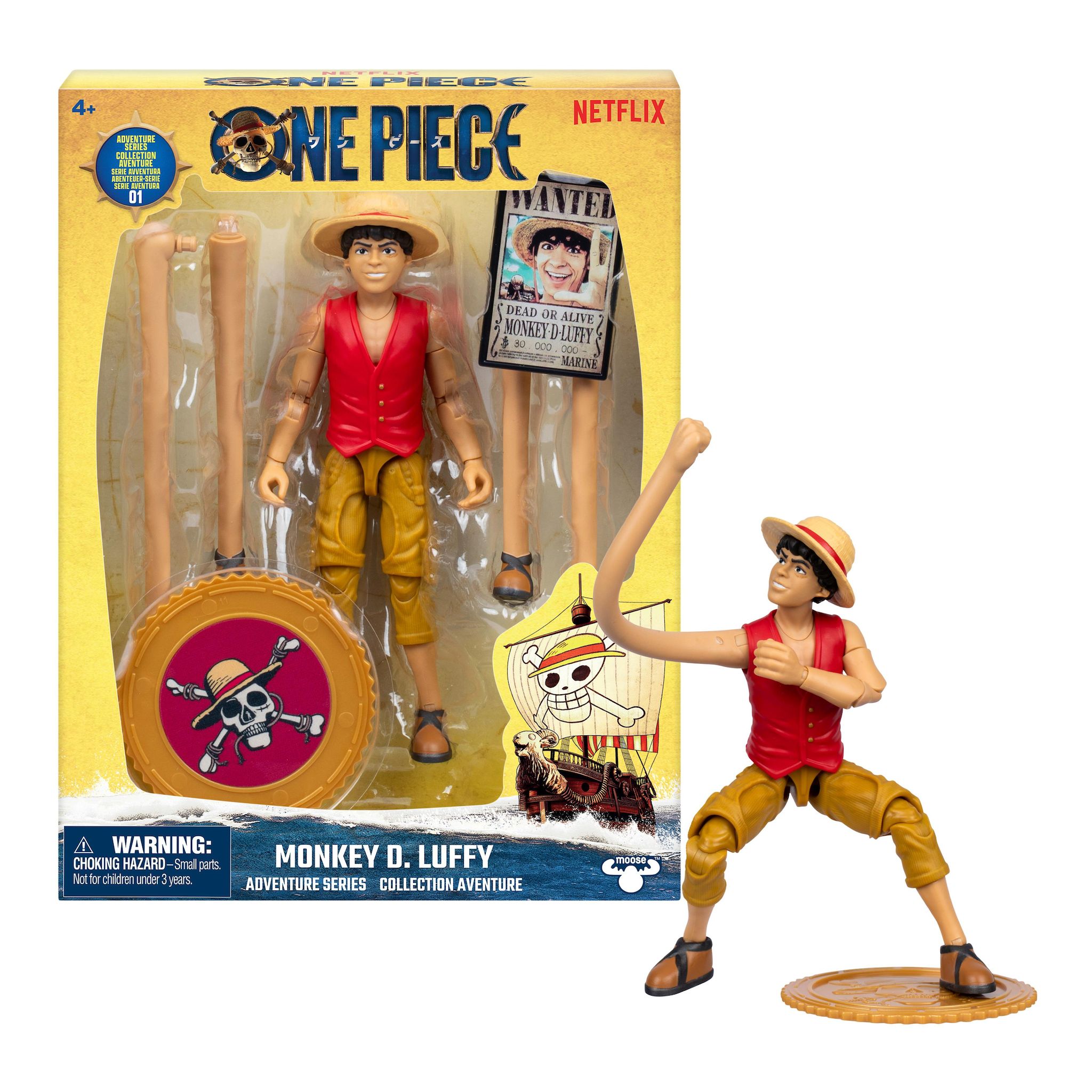 MOOSE Figurine Articulée Luffy One Piece Netflix