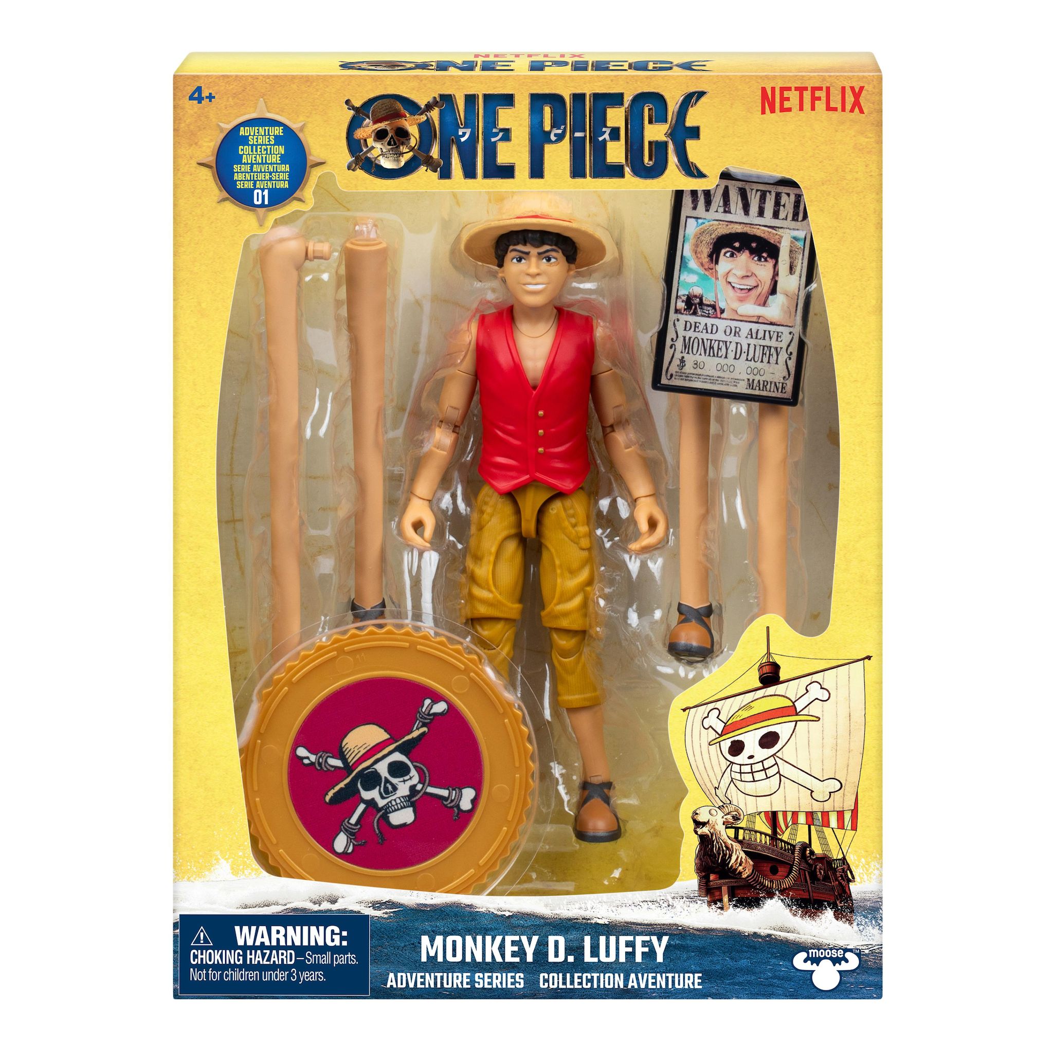 Voir la diapositive 2 : MOOSE Figurine Articulée Luffy One Piece Netflix