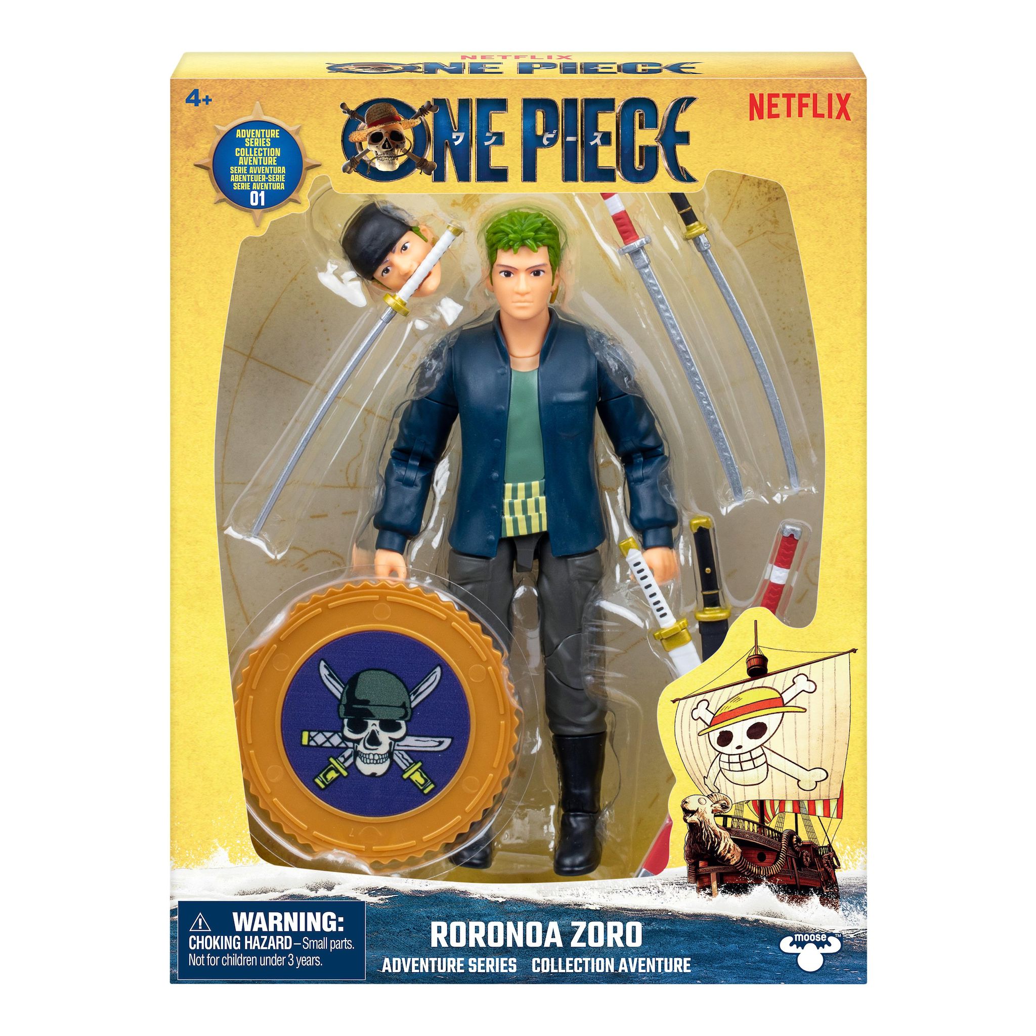 Voir la diapositive 2 : MOOSE Figurine Articulée Roronda Zoro One Piece Netflix