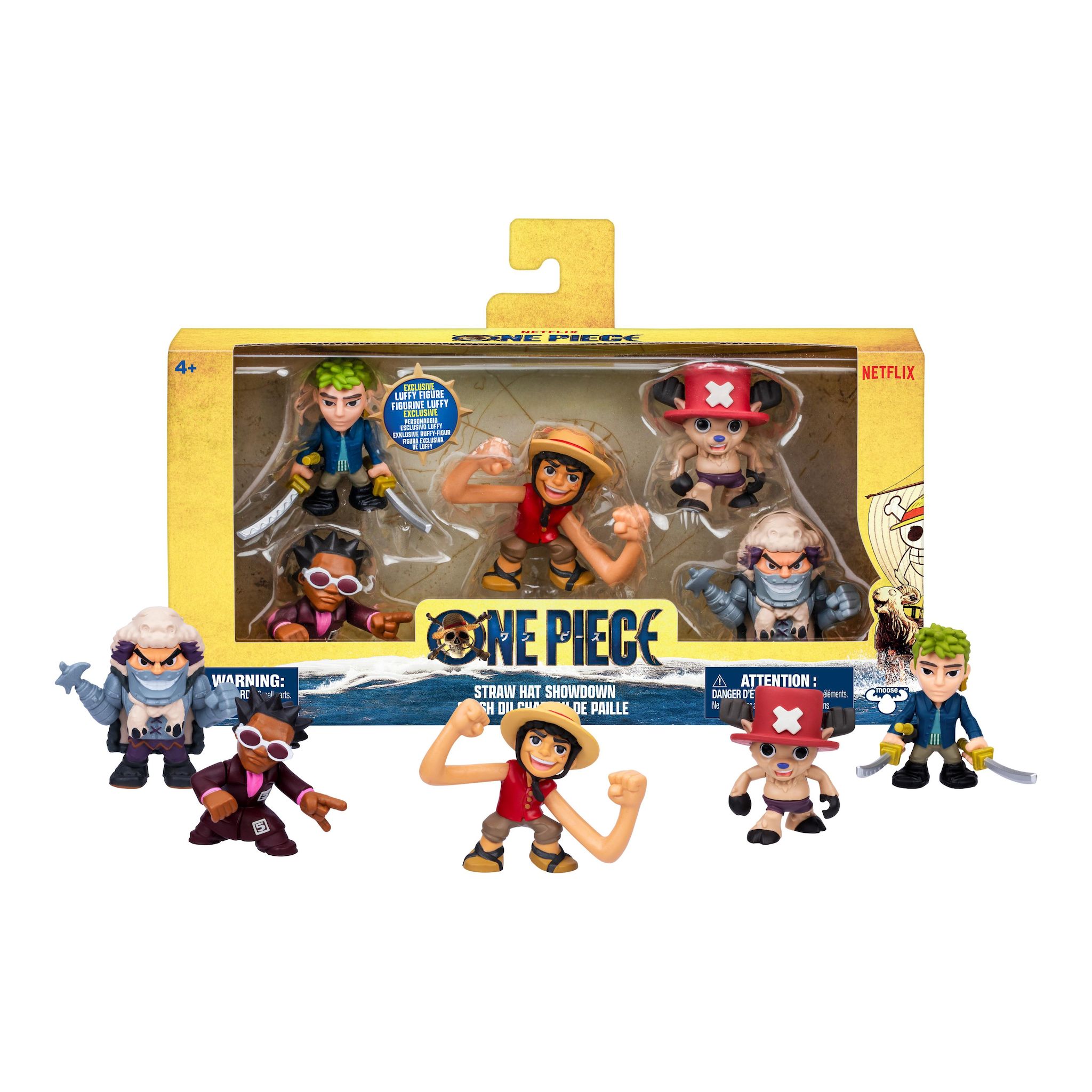 MOOSE Mini Figurines x5 One Piece Netlix