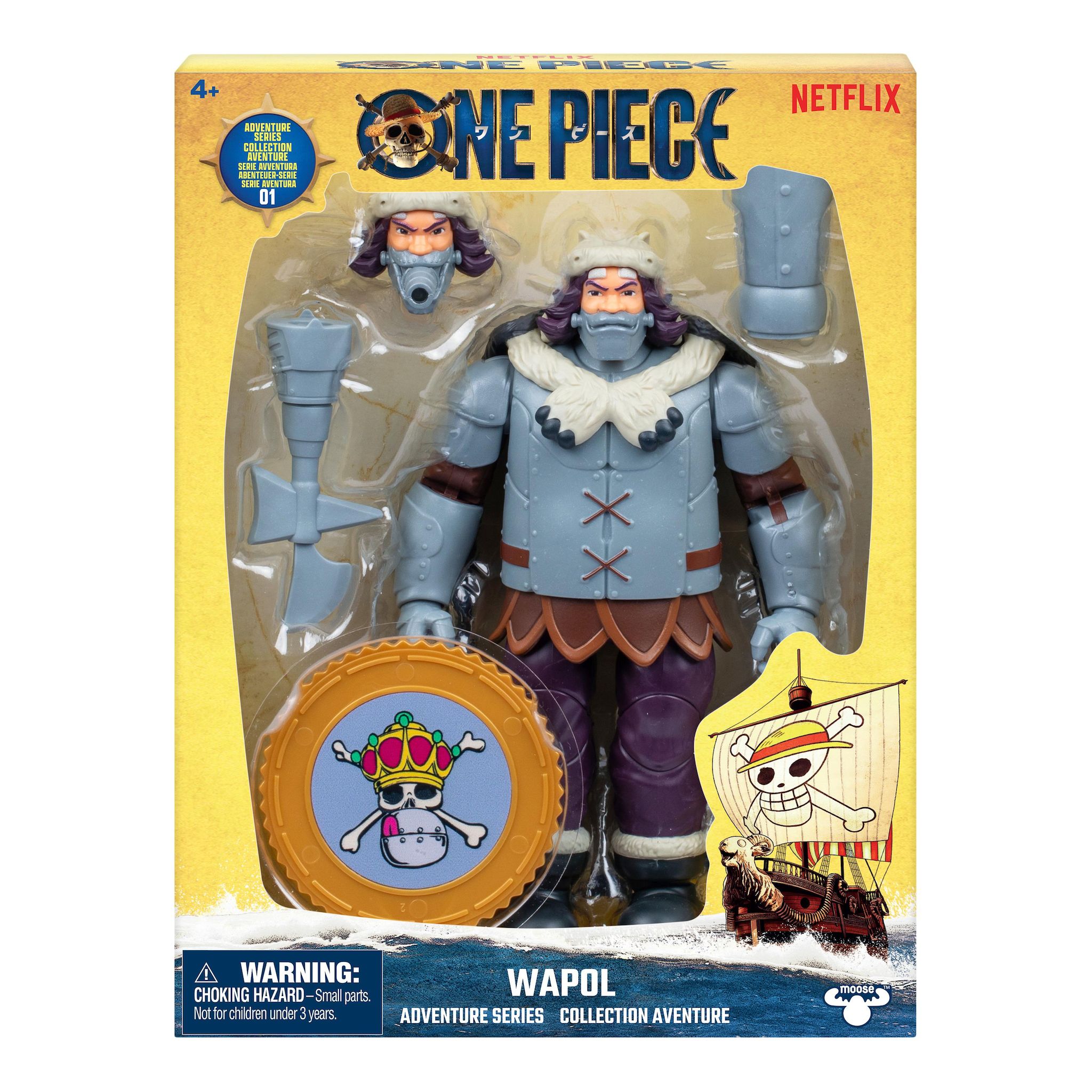 Voir la diapositive 2 : MOOSE Figurine Articulée Wapol One Piece Netflix