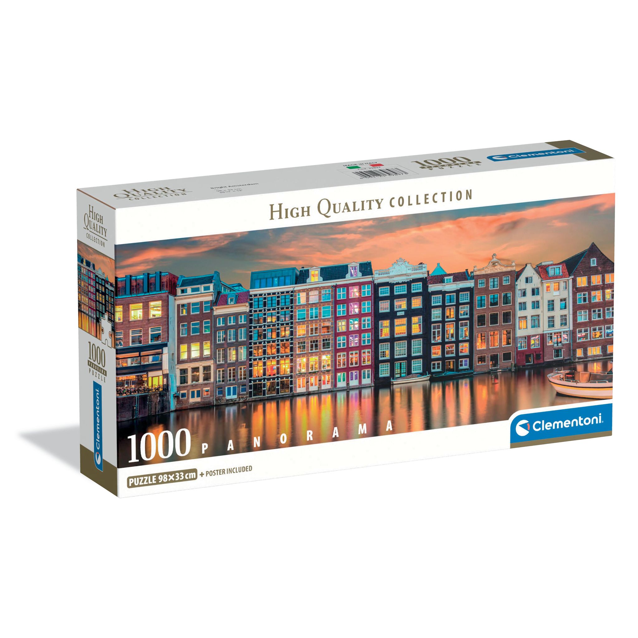 CLEMENTONI Puzzle 1000 pièces Amsterdam Panorama