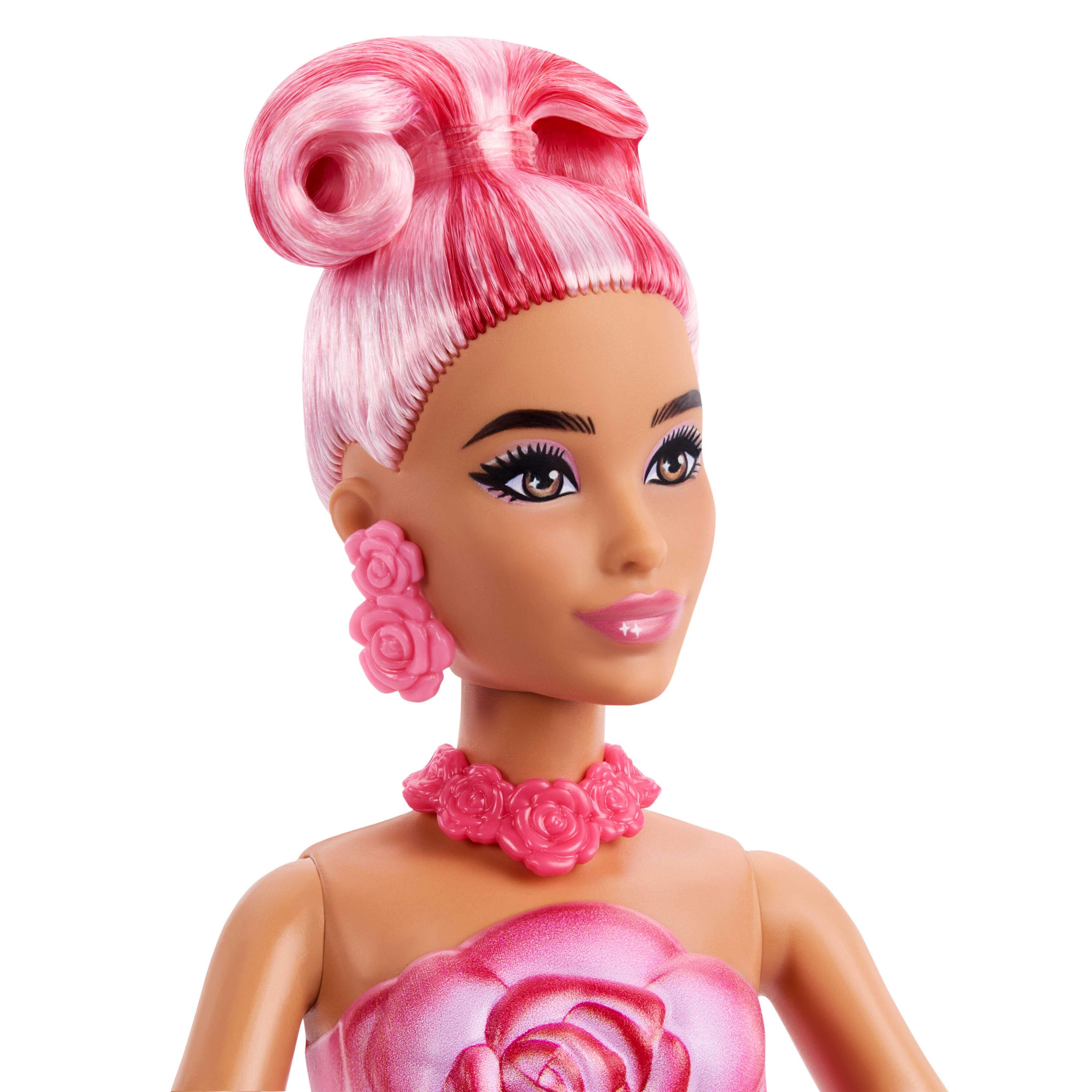 Voir la diapositive 5 : MATTEL Poupée Barbie Surprise Pétale Pop Rose Rouge