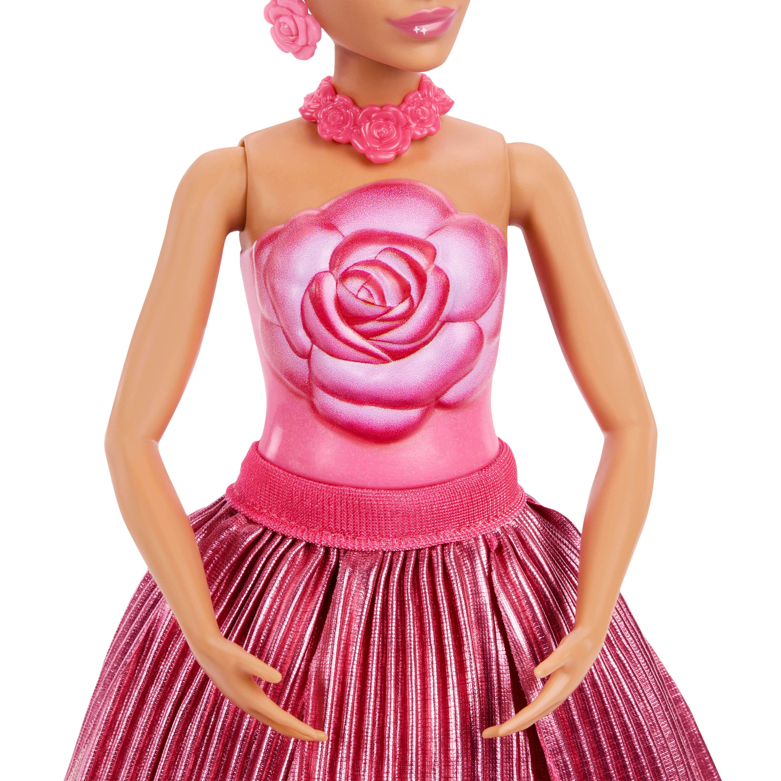 Voir la diapositive 4 : MATTEL Poupée Barbie Surprise Pétale Pop Rose Rouge