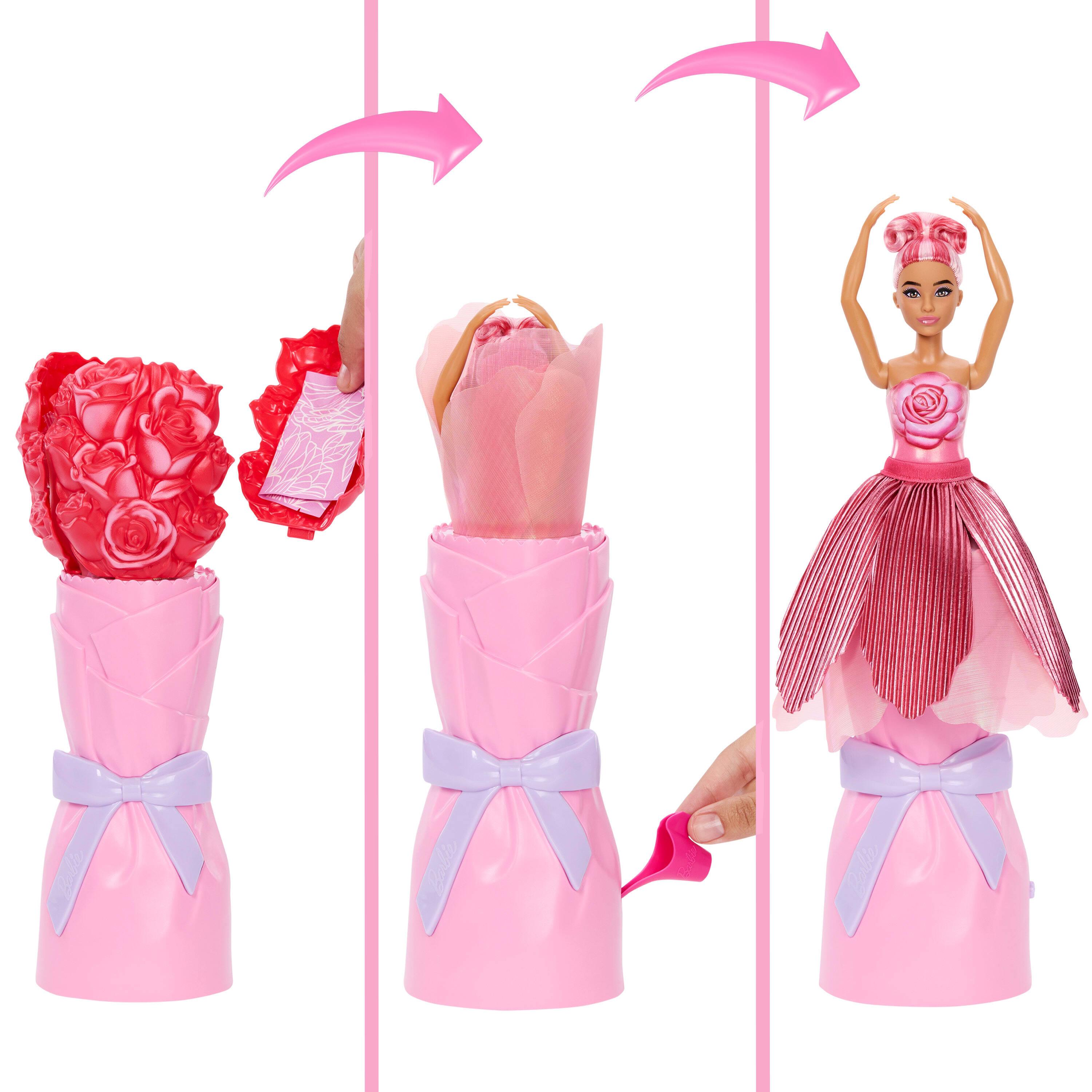 Voir la diapositive 6 : MATTEL Poupée Barbie Surprise Pétale Pop Rose Rouge