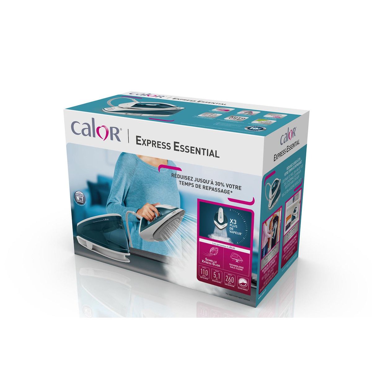 CALOR Centrale vapeur SV6112CO - Bleu et blanc