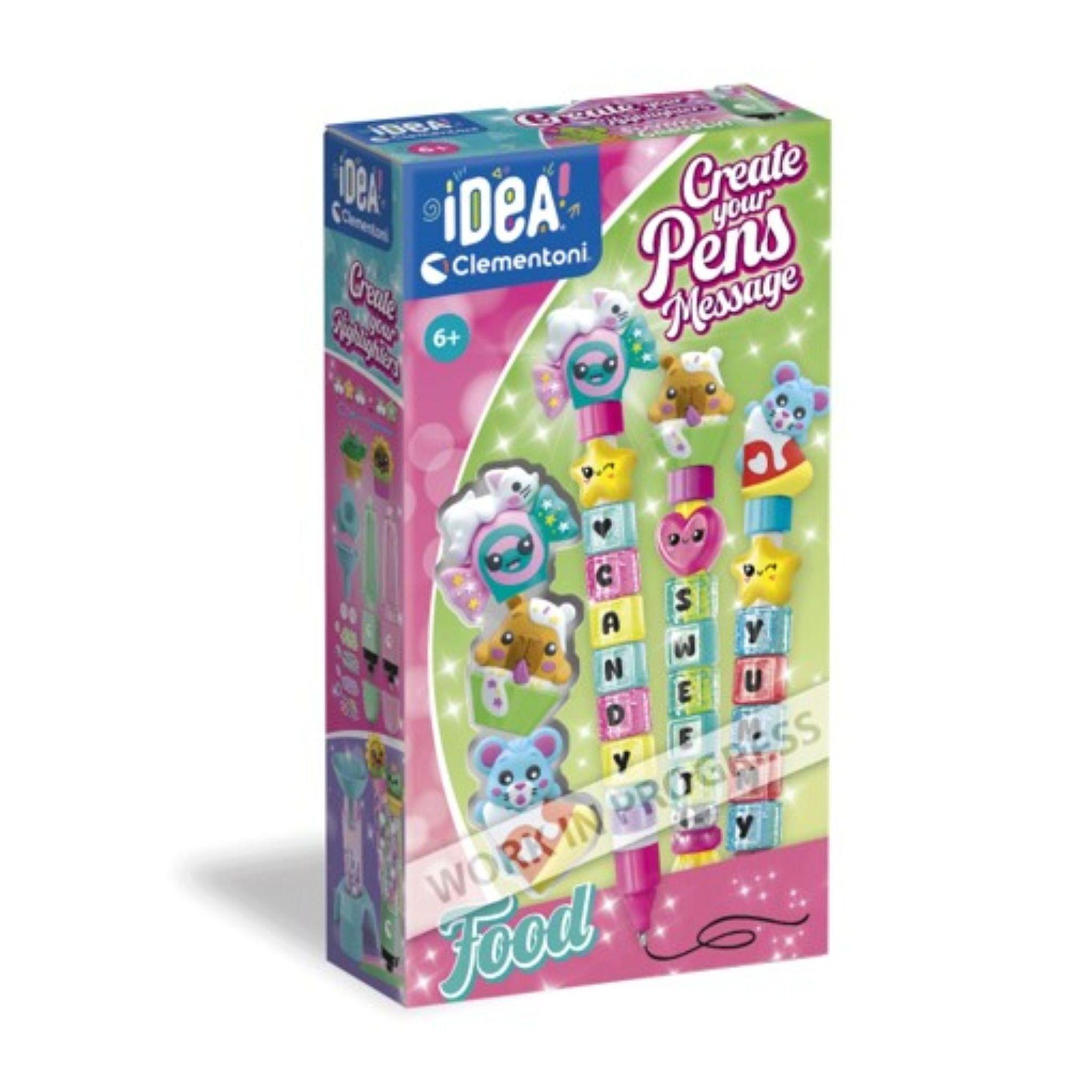 CLEMENTONI Crée tes fluos Messages Food