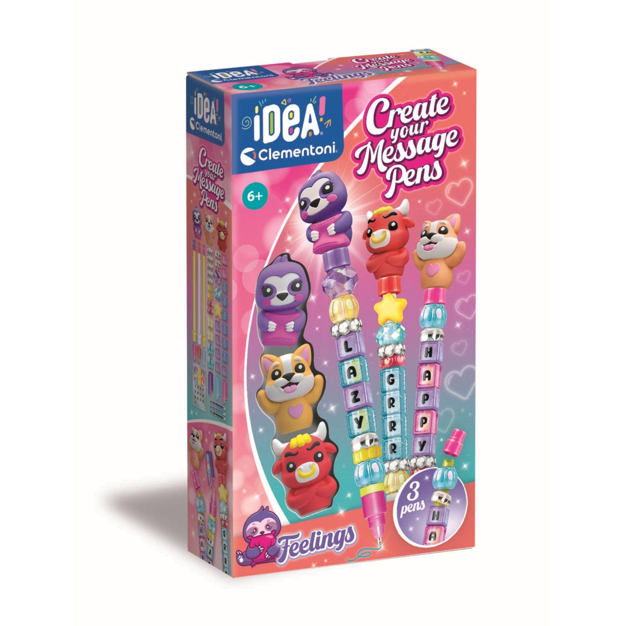 CLEMENTONI Crée tes stylos Message Emotion
