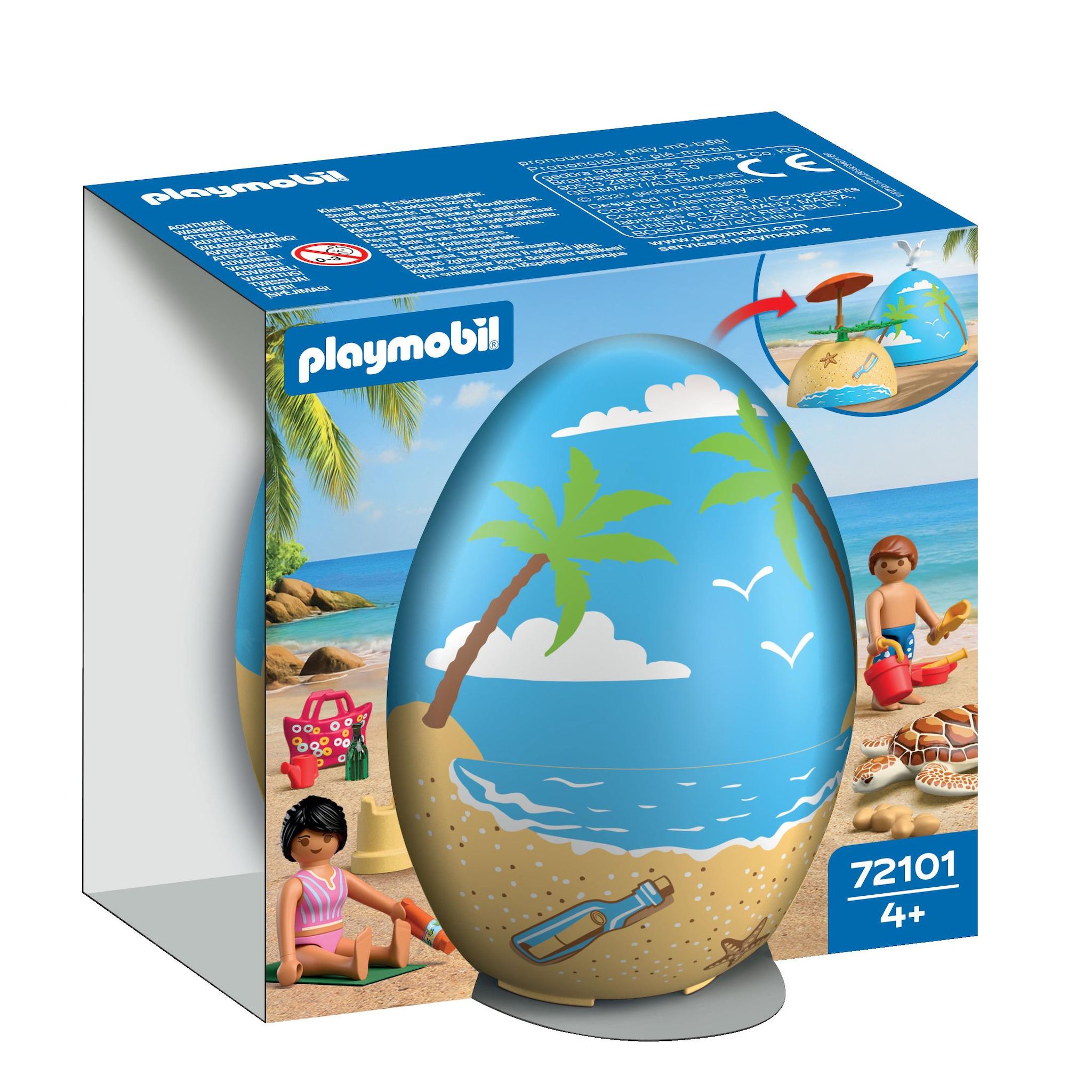 PLAYMOBIL 72101 - Œuf Jouet Vacances à la plage