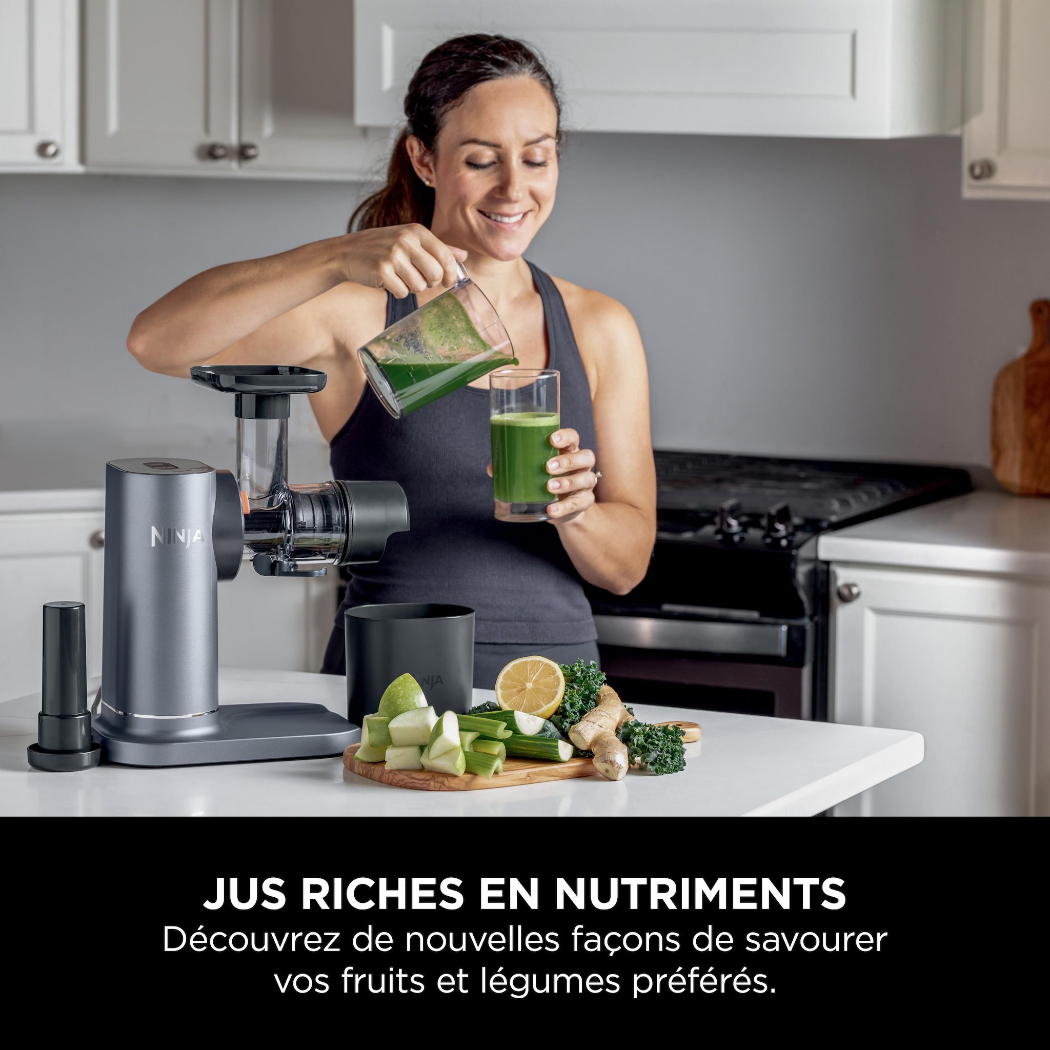 Voir la diapositive 4 : NINJA Extracteur à jus JC151EU - Noir