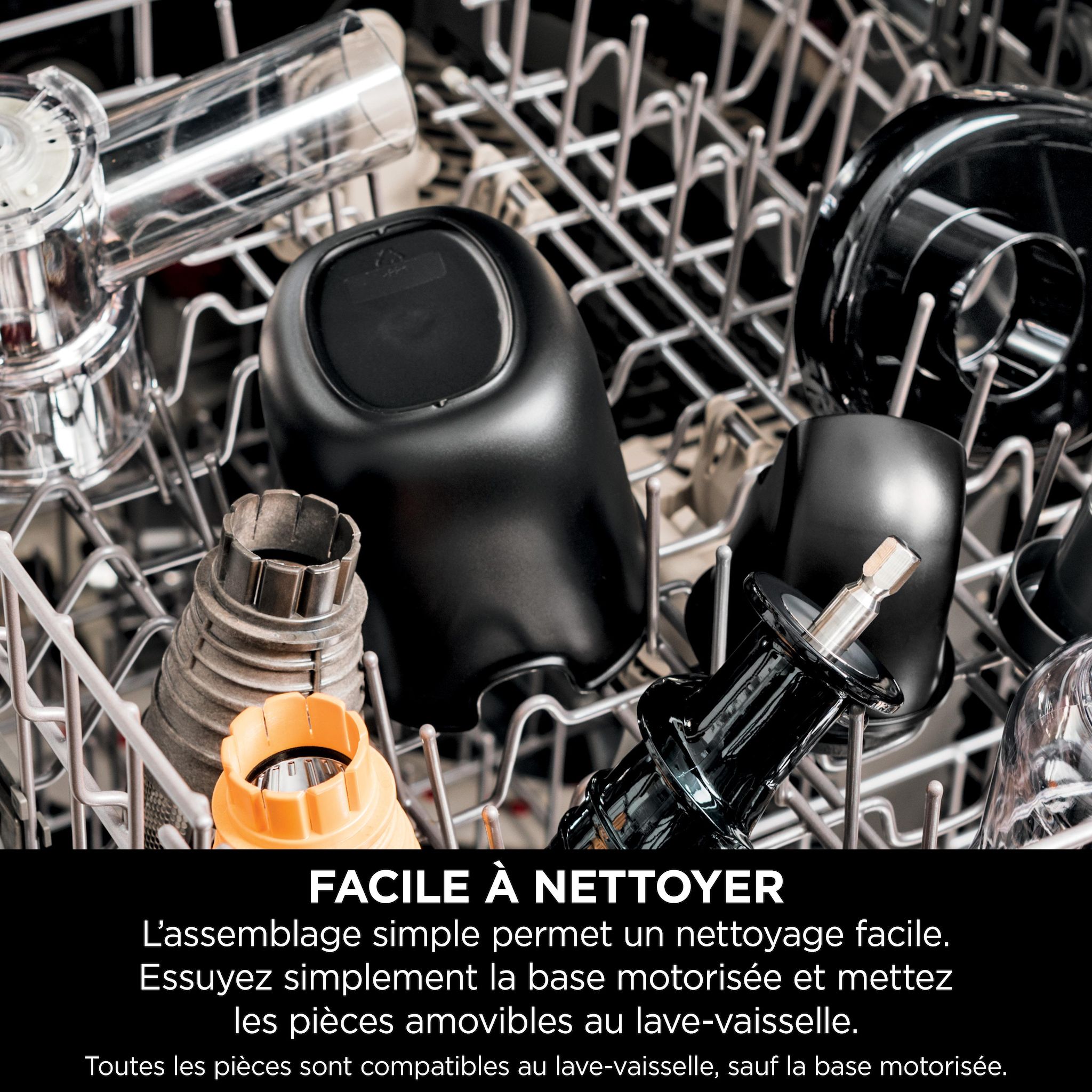 Voir la diapositive 9 : NINJA Extracteur à jus JC151EU - Noir