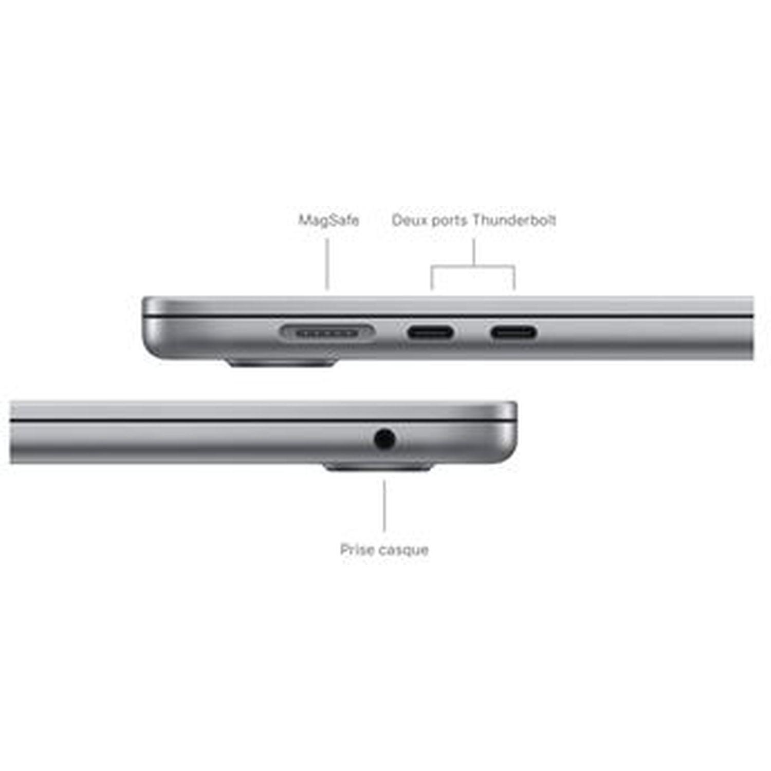Voir la diapositive 7 : APPLE MacBook Air 15" 256 Go SSD 16 Go RAM Puce M3 CPU 8 Cœurs GPU 10 Cœurs - Gris sidéral