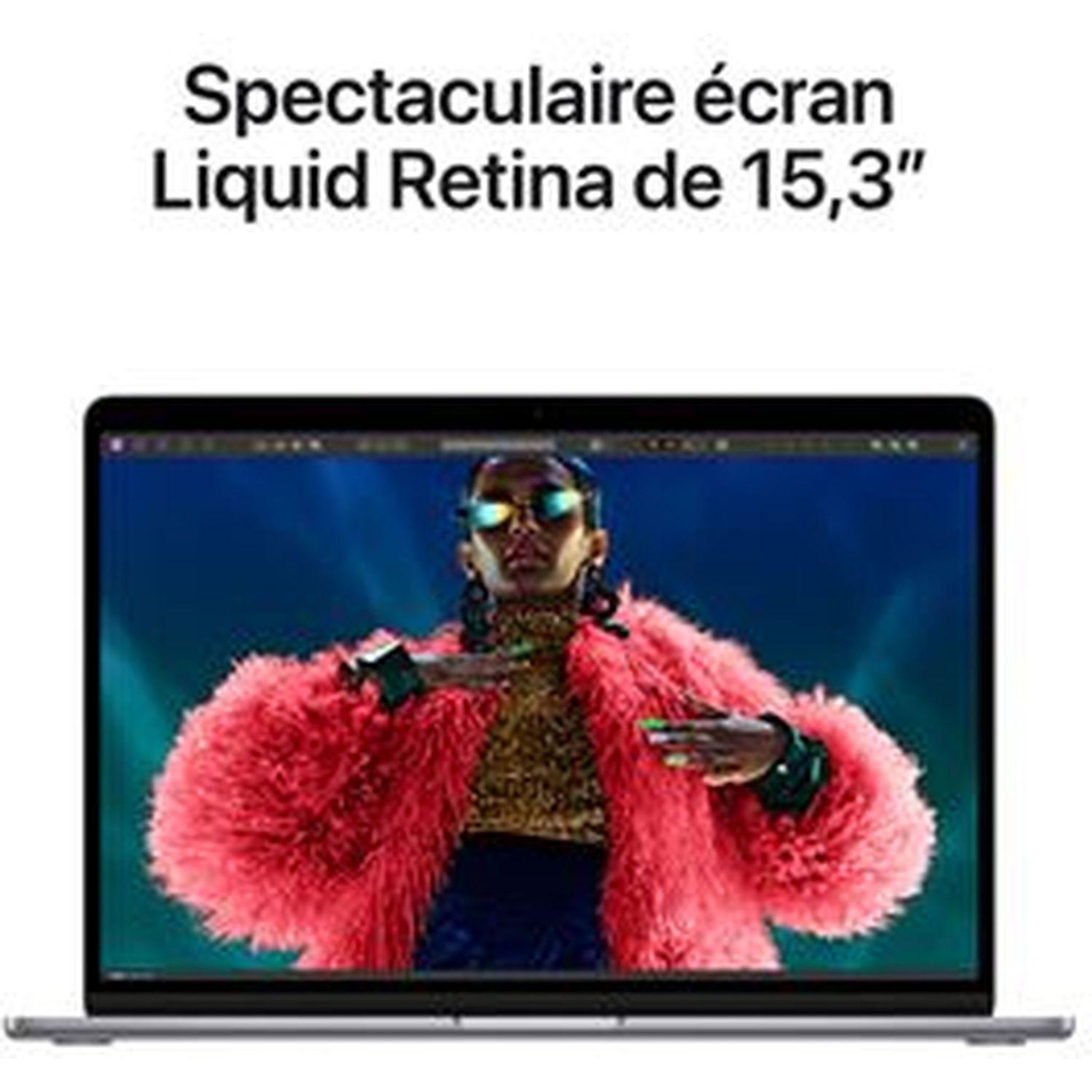 Voir la diapositive 5 : APPLE Apple MacBook Air 15" 512 Go SSD 24 Go RAM Puce M3 CPU 8 Cœurs GPU 10 Cœurs - Gris sidéral