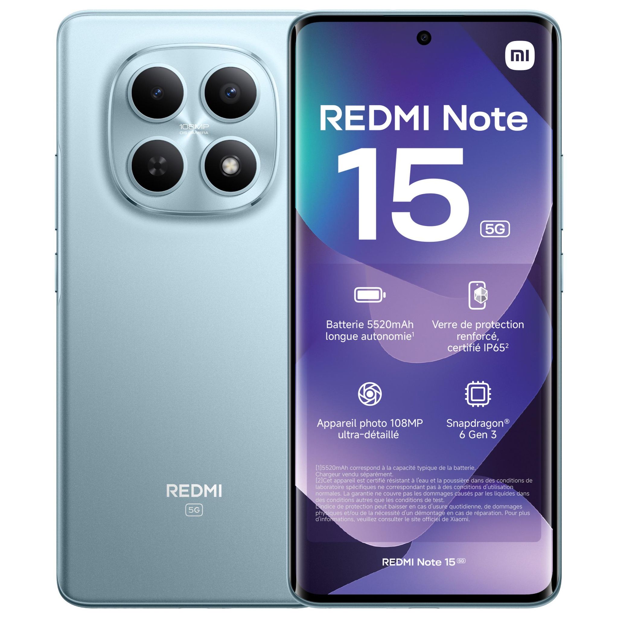 XIAOMI Redmi Note 15 5G 256Go - Bleu