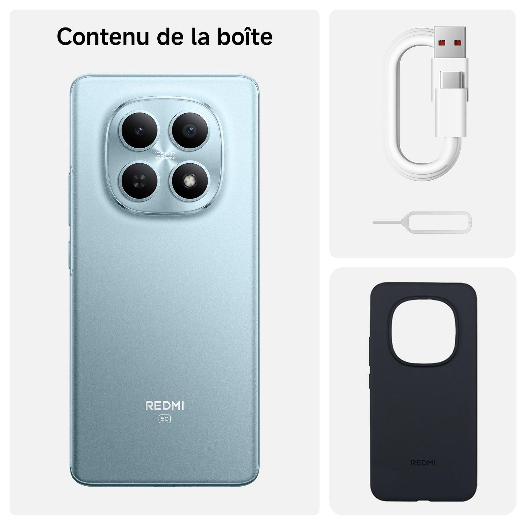 Voir la diapositive 10 : XIAOMI Redmi Note 15 5G 256Go - Bleu