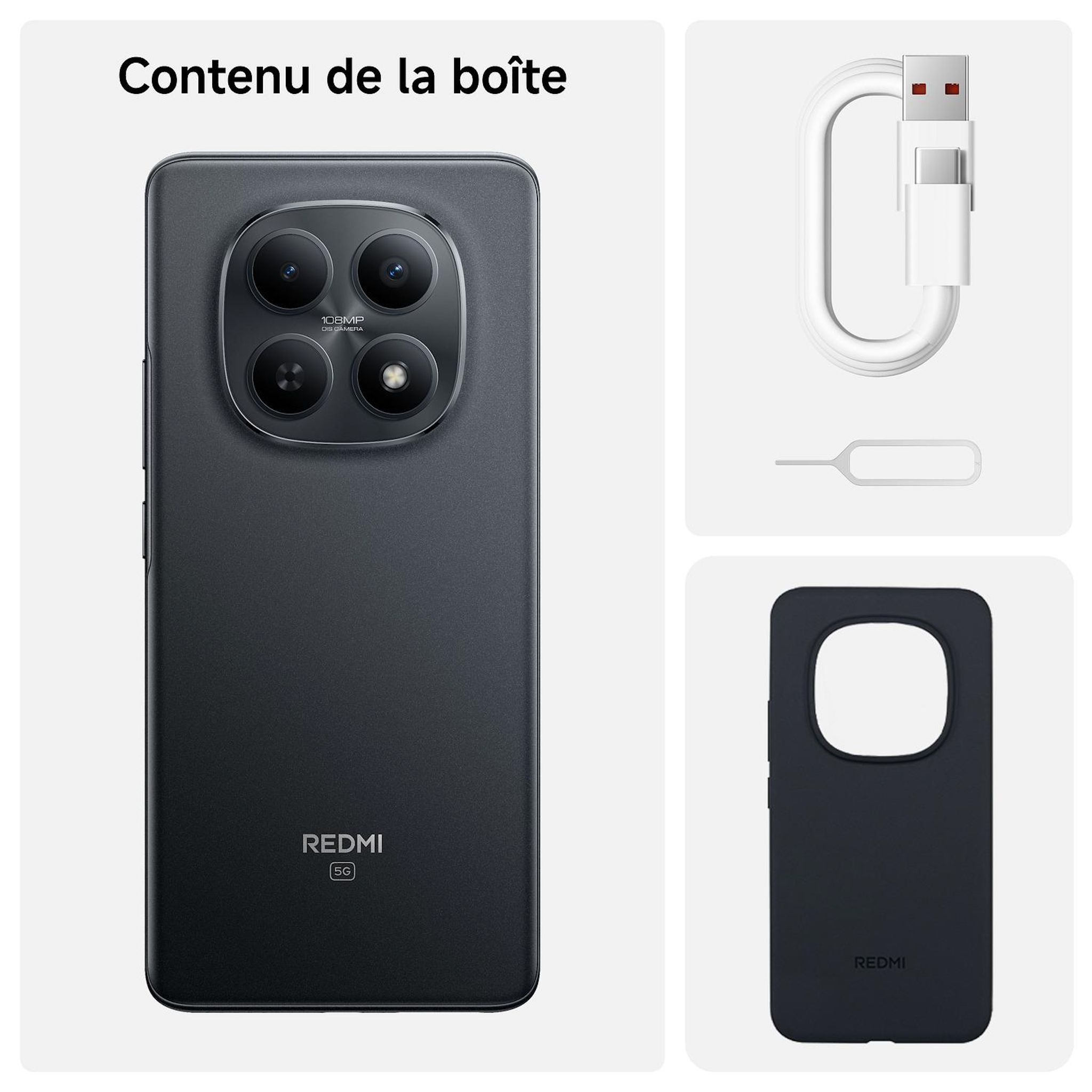 Voir la diapositive 7 : XIAOMI Redmi Note 15 5G 256Go - Noir