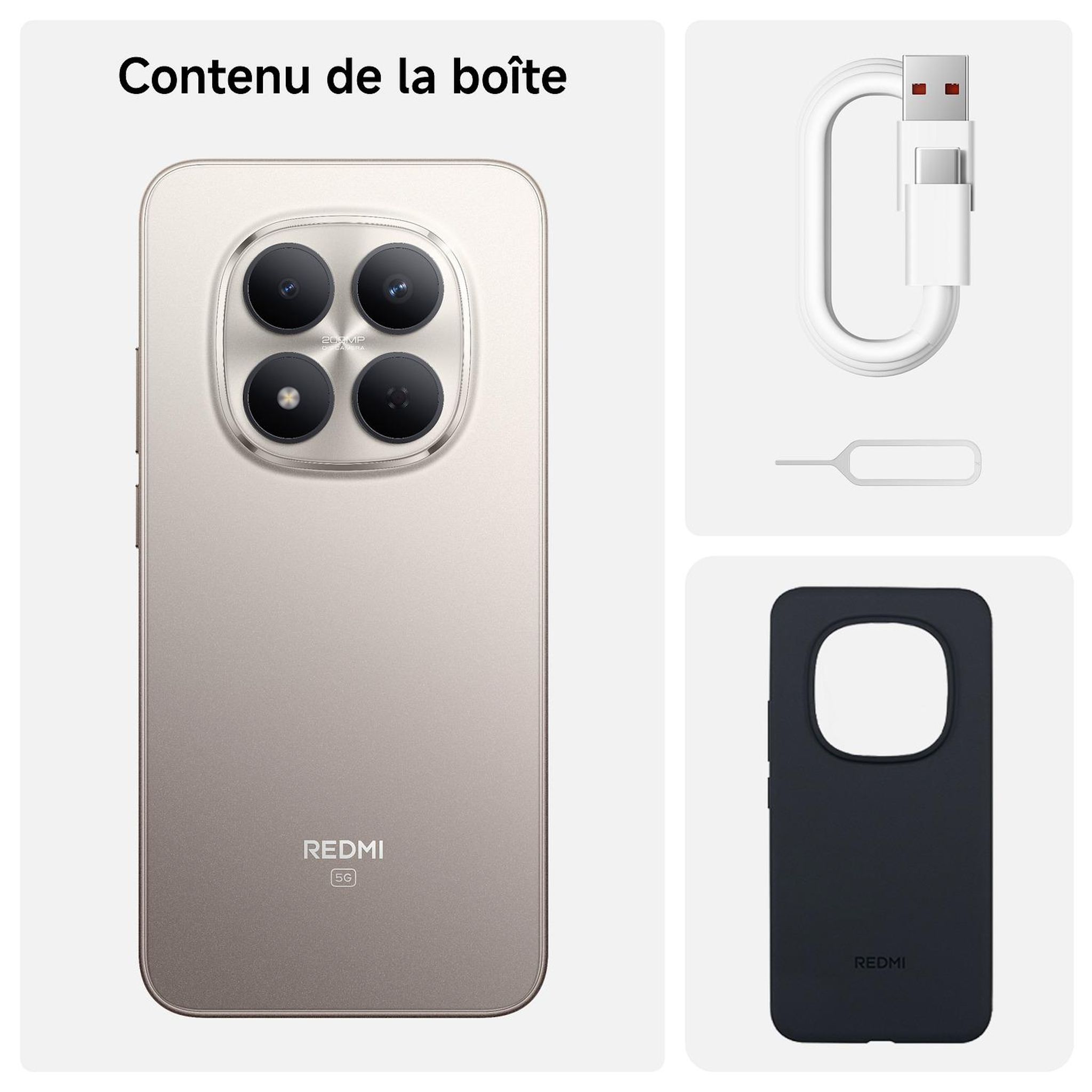 Voir la diapositive 6 : XIAOMI Redmi Note 15 Pro 5G 256Go - Gris