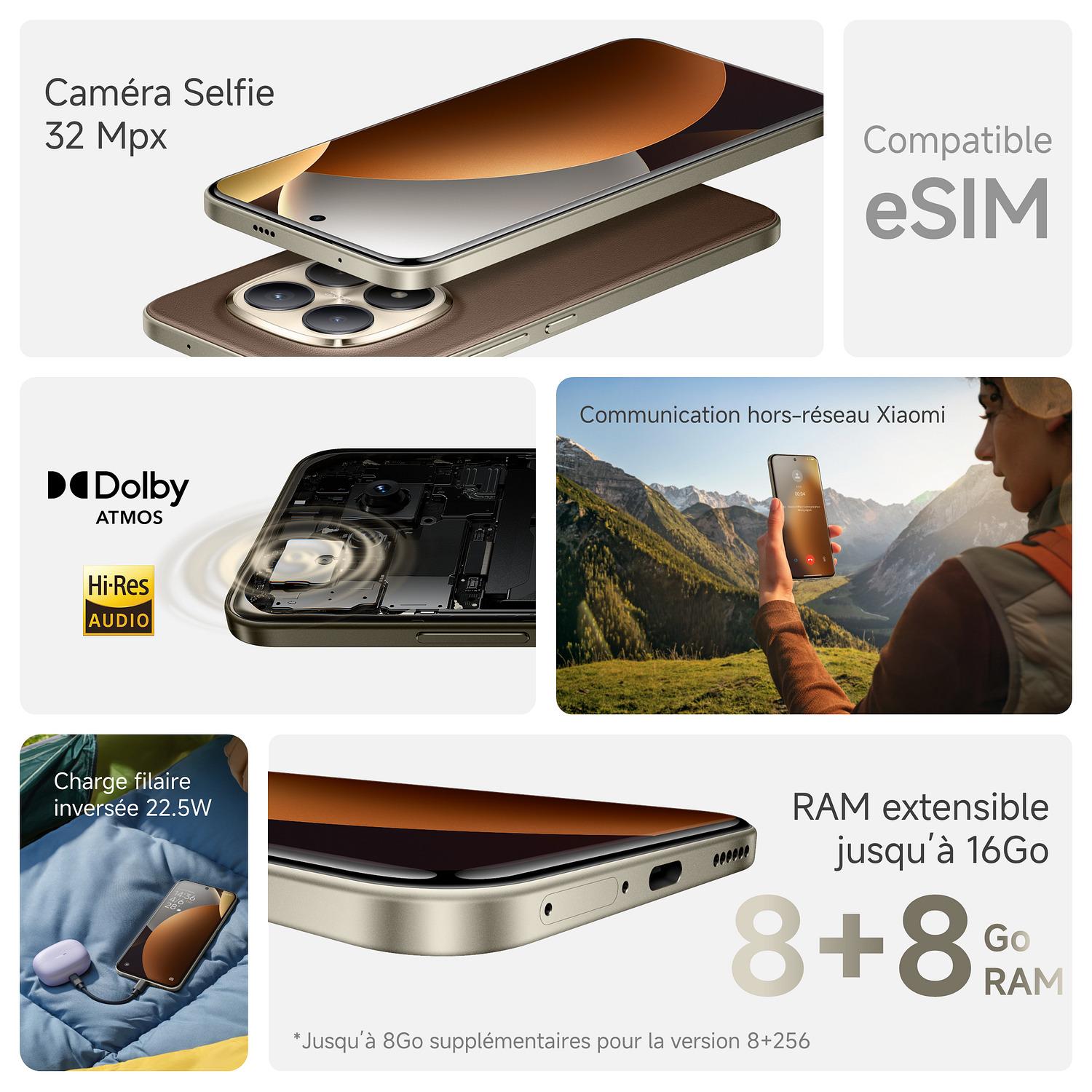 Voir la diapositive 4 : XIAOMI Redmi Note 15 Pro + 5G 256Go - Mocha Brown