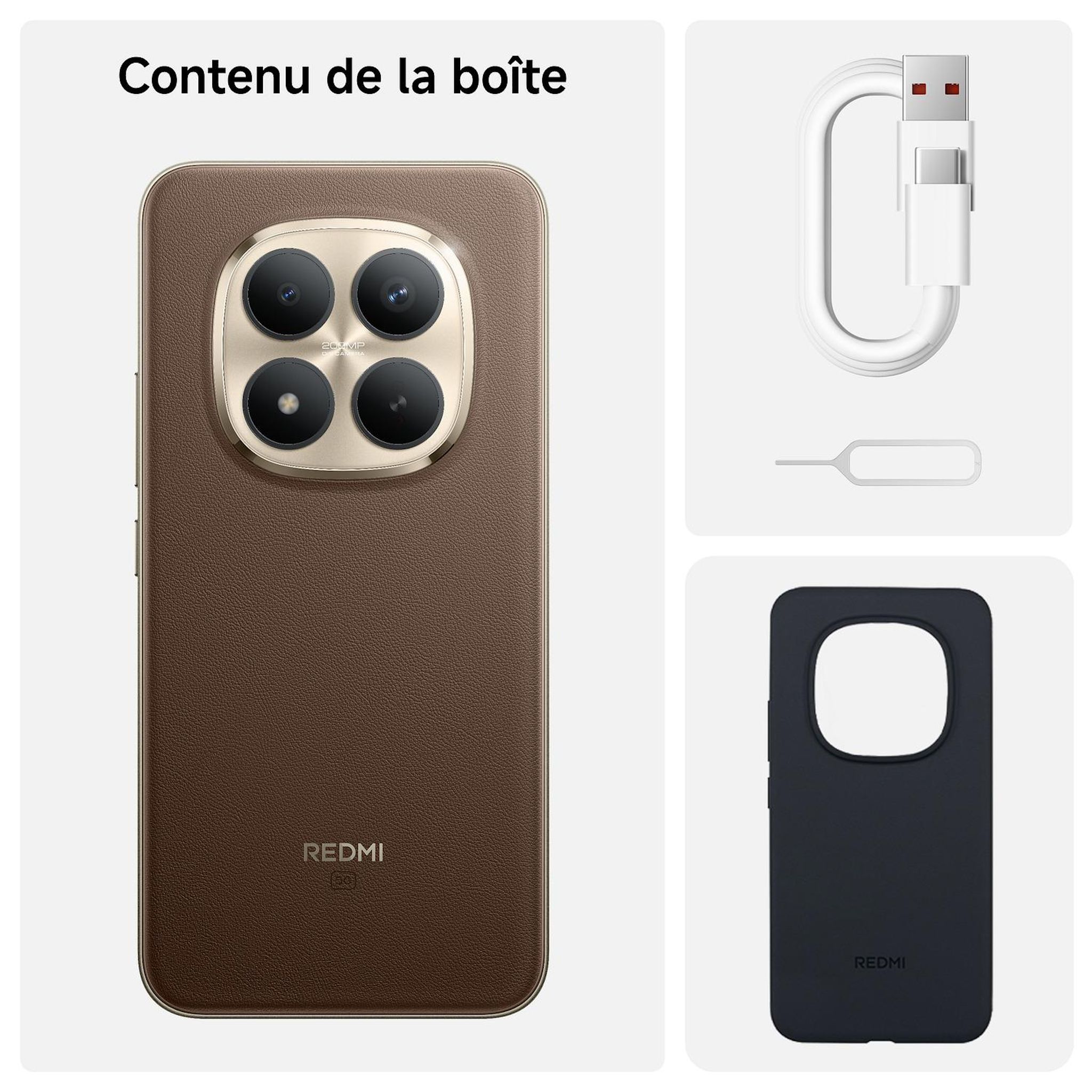 Voir la diapositive 6 : XIAOMI Redmi Note 15 Pro + 5G 256Go - Mocha Brown