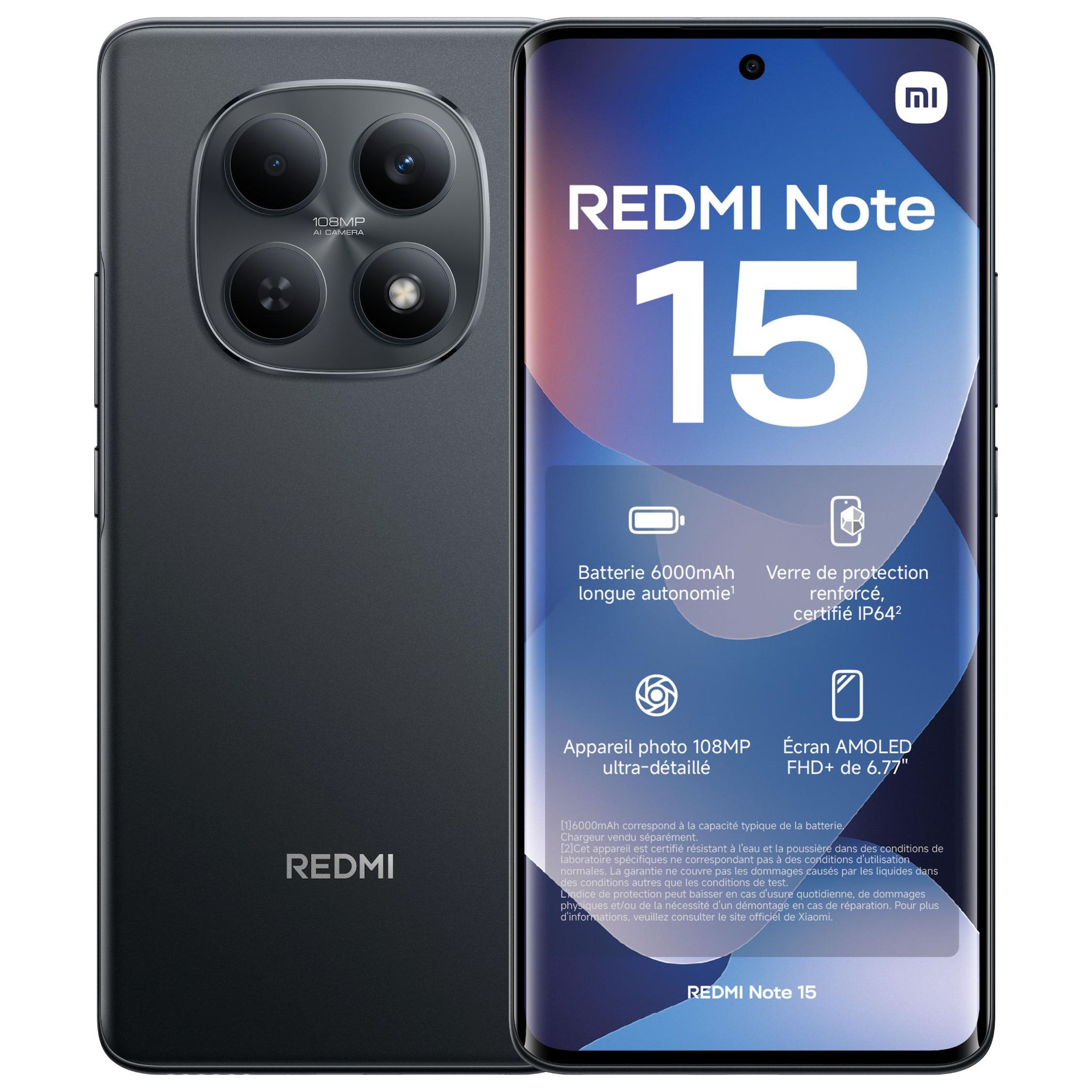 XIAOMI Redmi Note 15 256Go - Noir