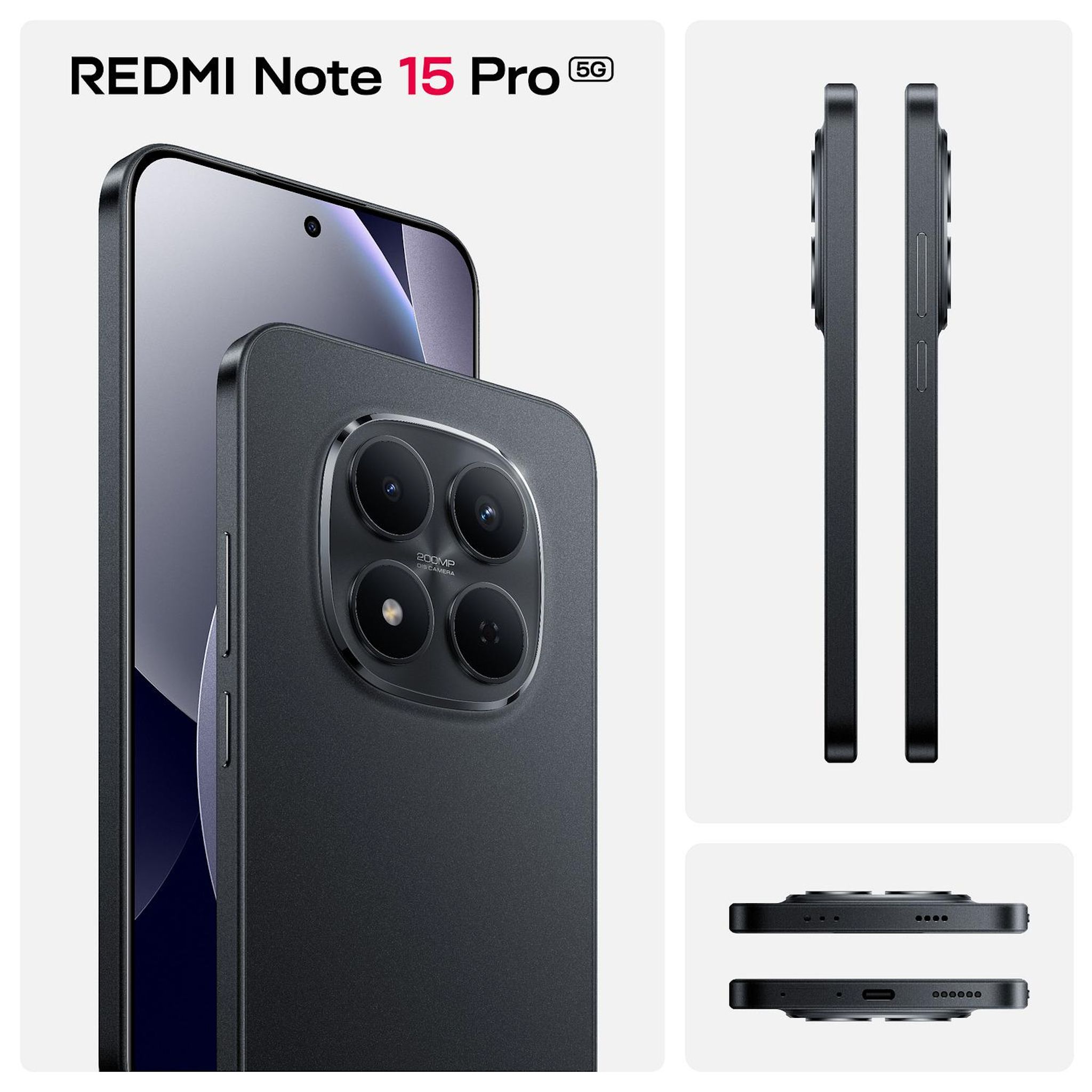 Voir la diapositive 3 : XIAOMI Redmi Note 15 Pro 5G 256Go - Noir