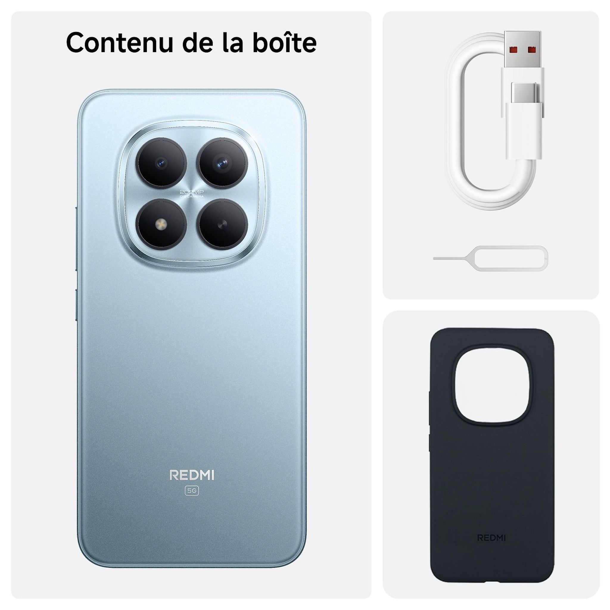Voir la diapositive 6 : XIAOMI Redmi Note 15Pro + 5G 256Go - Bleu