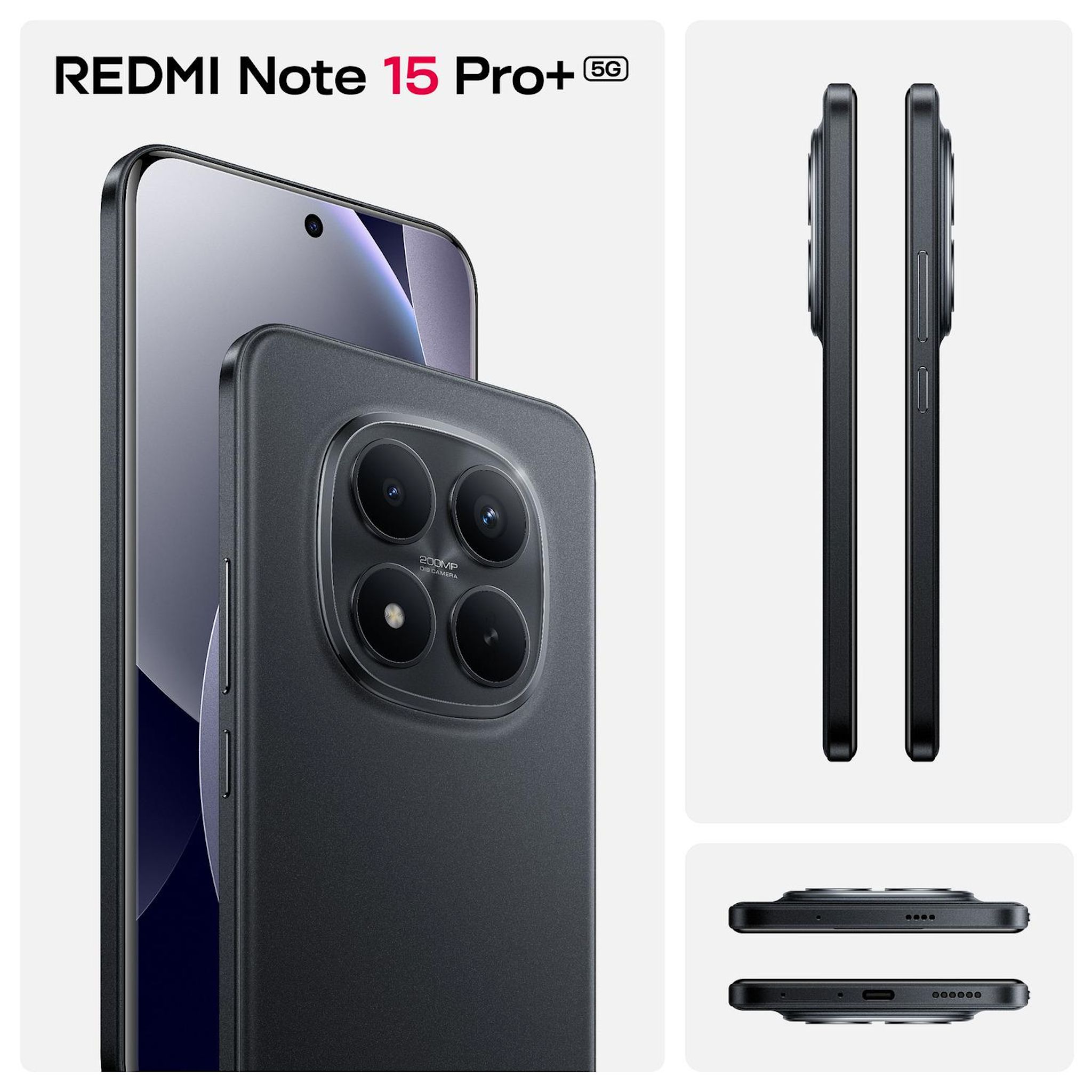 Voir la diapositive 2 : XIAOMI Redmi Note 15 Pro + 5G 256Go - Noir