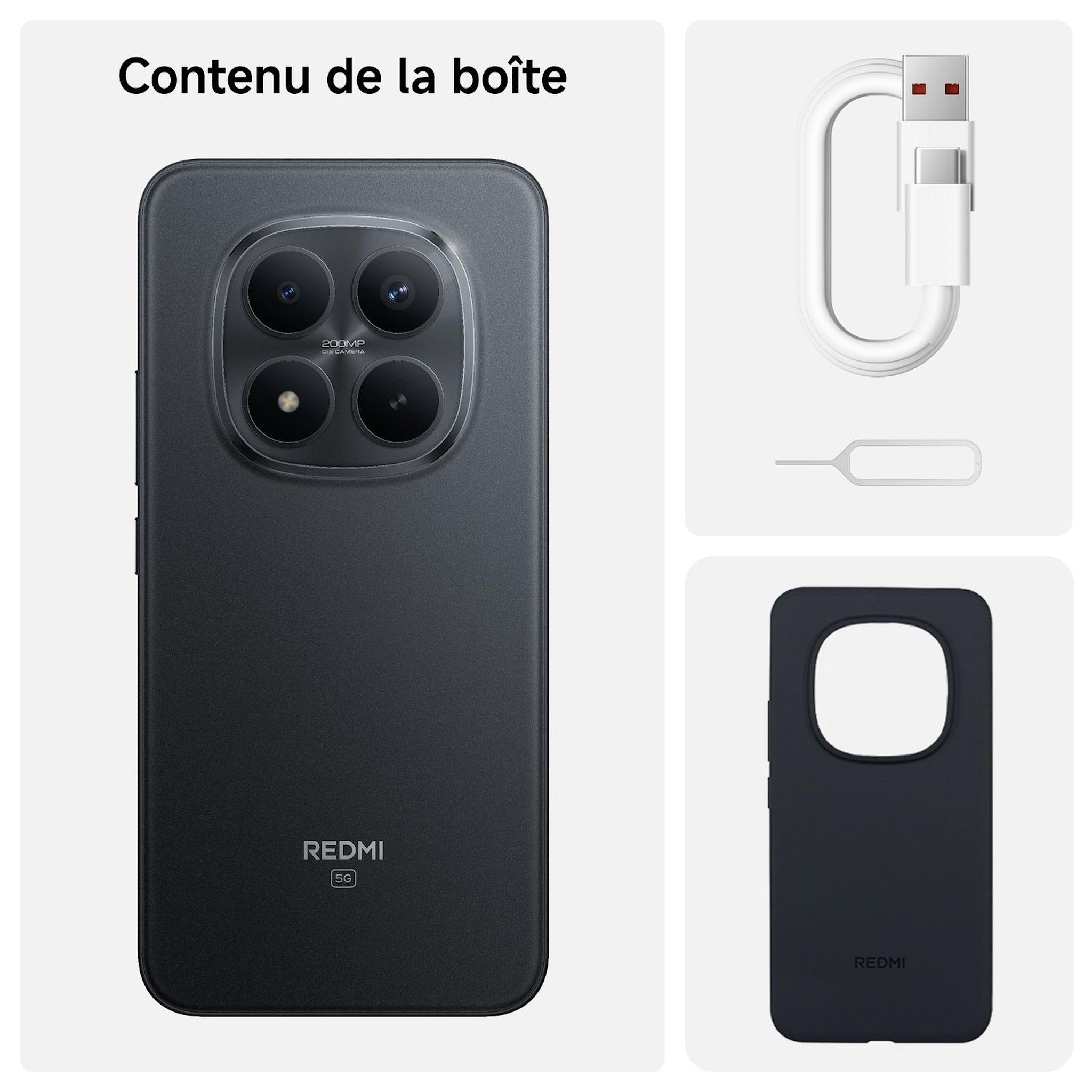 Voir la diapositive 6 : XIAOMI Redmi Note 15 Pro + 5G 256Go - Noir