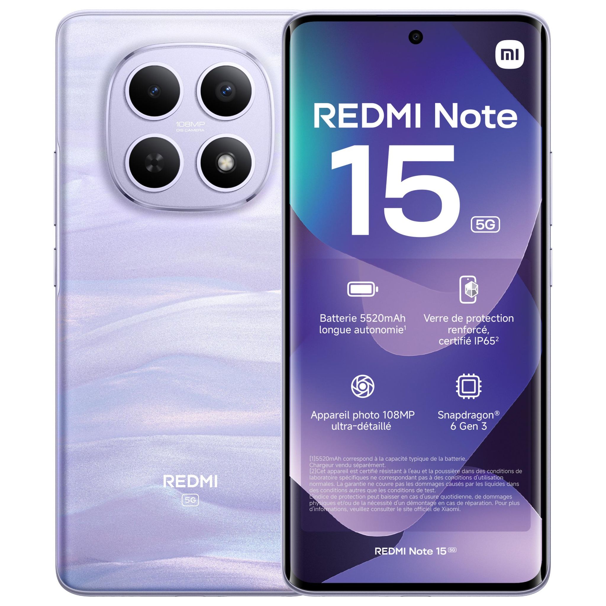 XIAOMI Redmi Note 15 5G 256Go - Violet