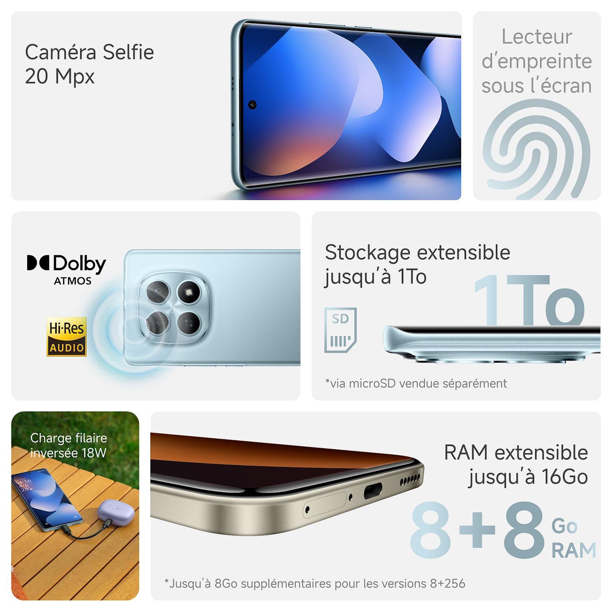 Voir la diapositive 8 : XIAOMI Redmi Note 15 5G 256Go - Violet