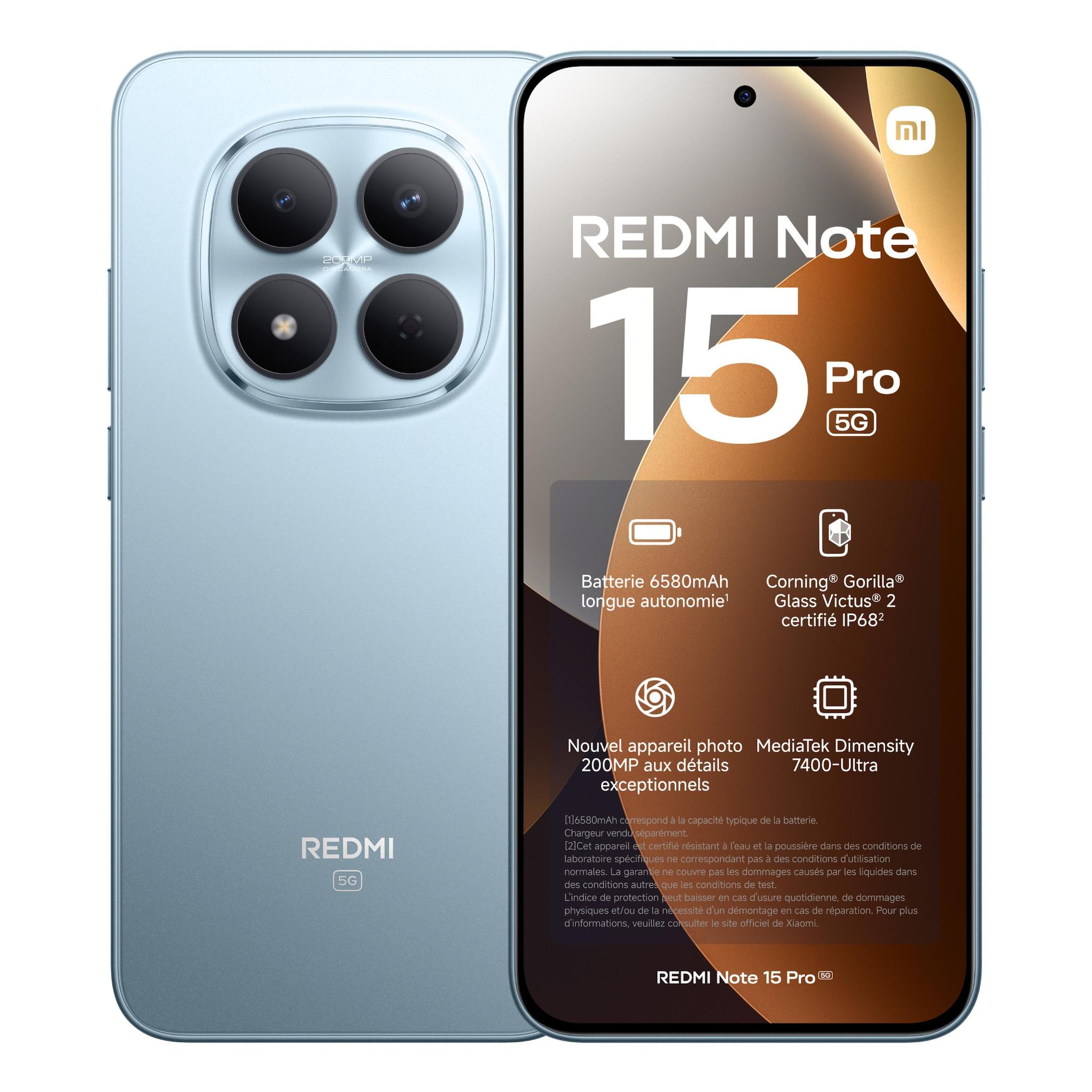 XIAOMI Redmi Note 15 Pro 5G 256Go - Bleu
