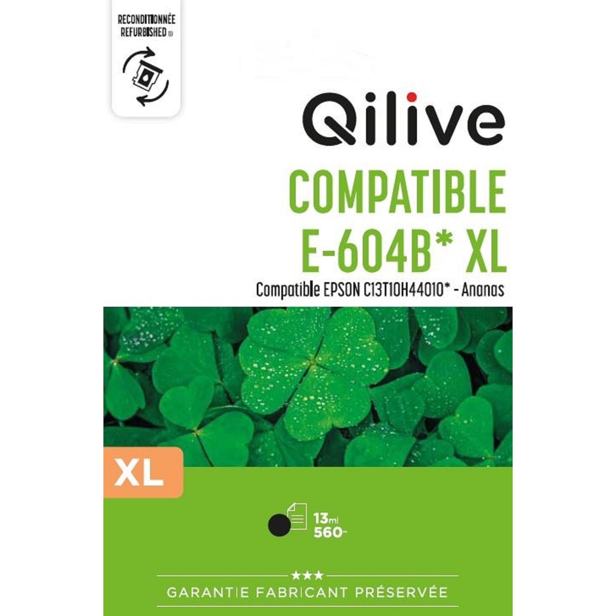QILIVE Cartouche d'encre E-604 XL - Noir