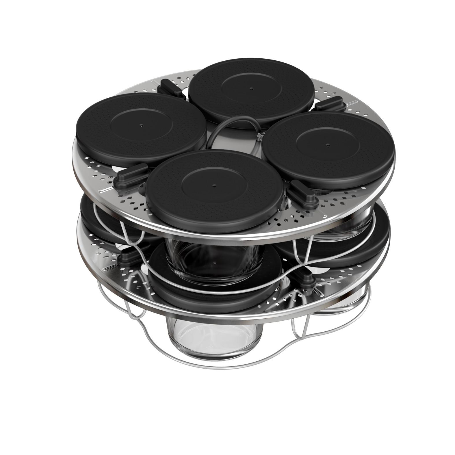 MOULINEX Kit de 8 verrines superposables Cookeo XA6140E0 - Gris