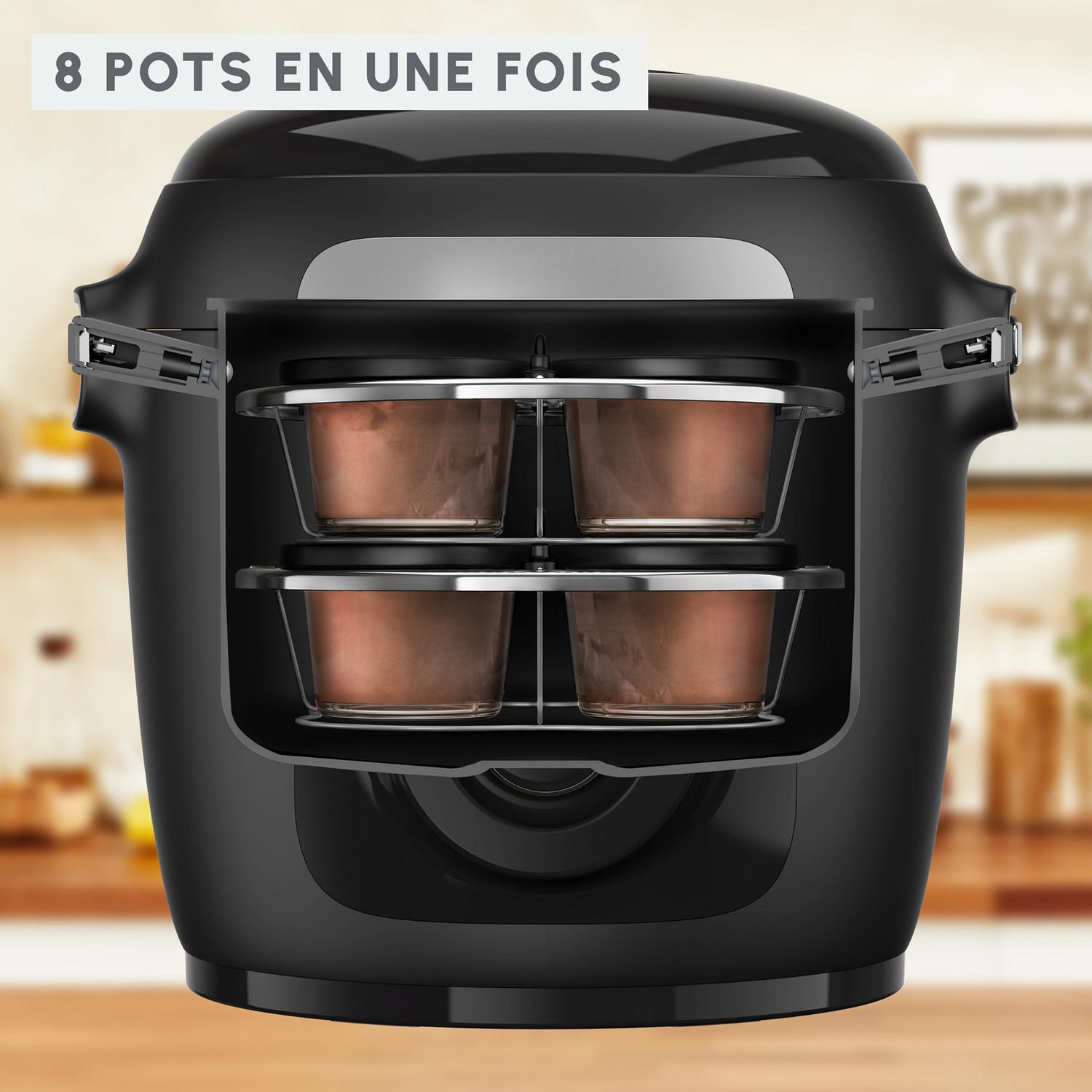 Voir la diapositive 2 : MOULINEX Kit de 8 verrines superposables Cookeo XA6140E0 - Gris