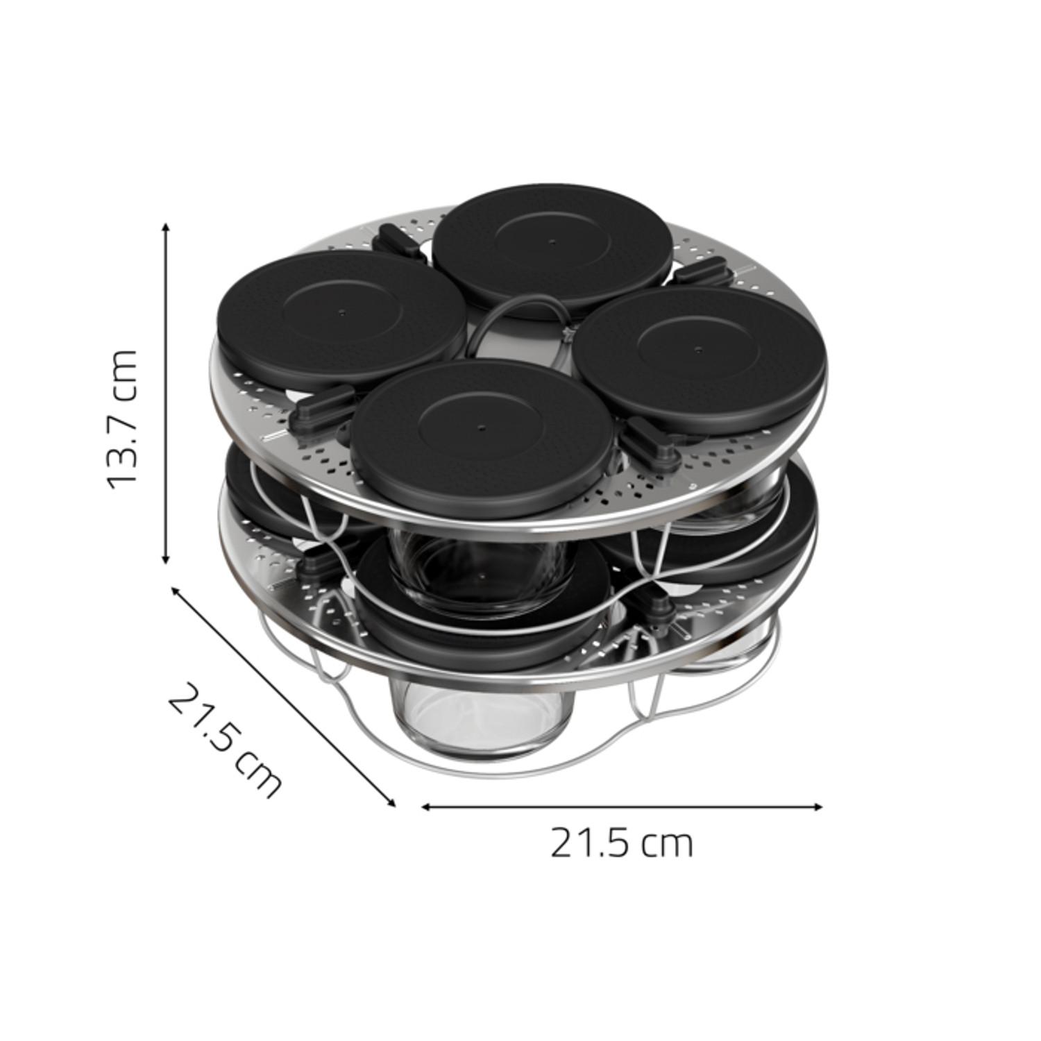 Voir la diapositive 7 : MOULINEX Kit de 8 verrines superposables Cookeo XA6140E0 - Gris