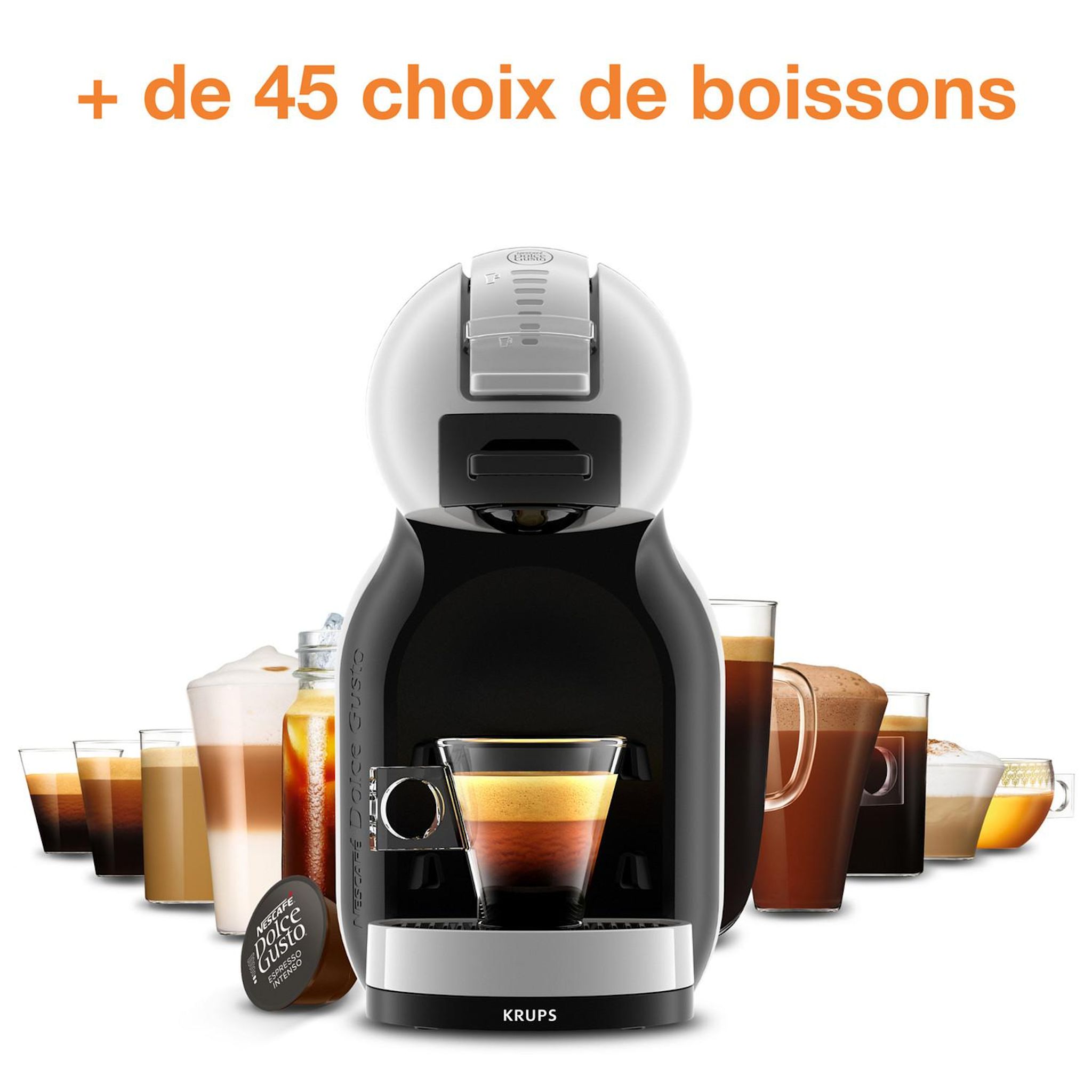 Voir la diapositive 2 : KRUPS Machine expresso Nescafé Dolce Gusto YY5832FD - Gris