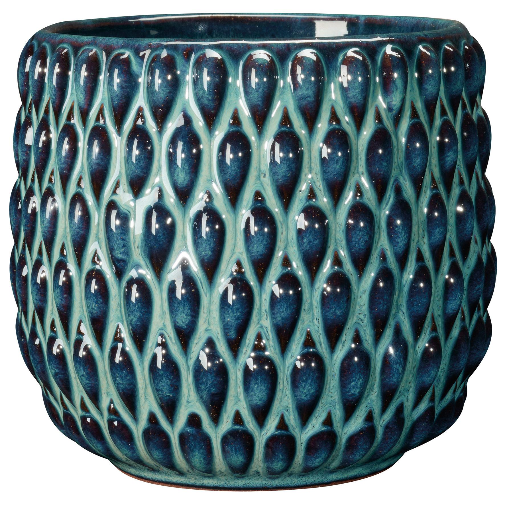 SCHEURICH Cache-pot fizzy turquoise Diam.13 cm