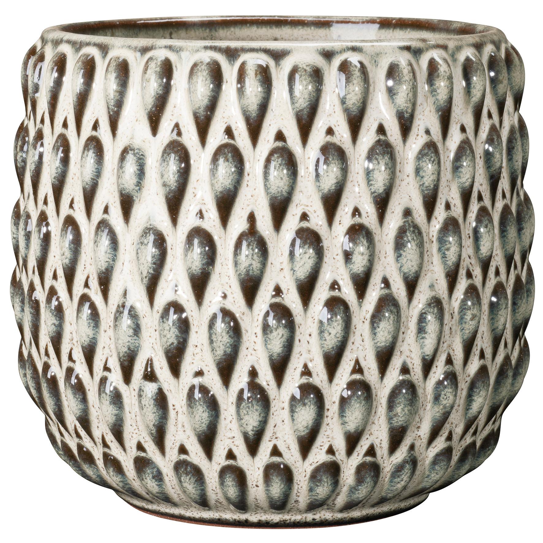 SCHEURICH Cache-pot fizzy blanc Diam.16 cm