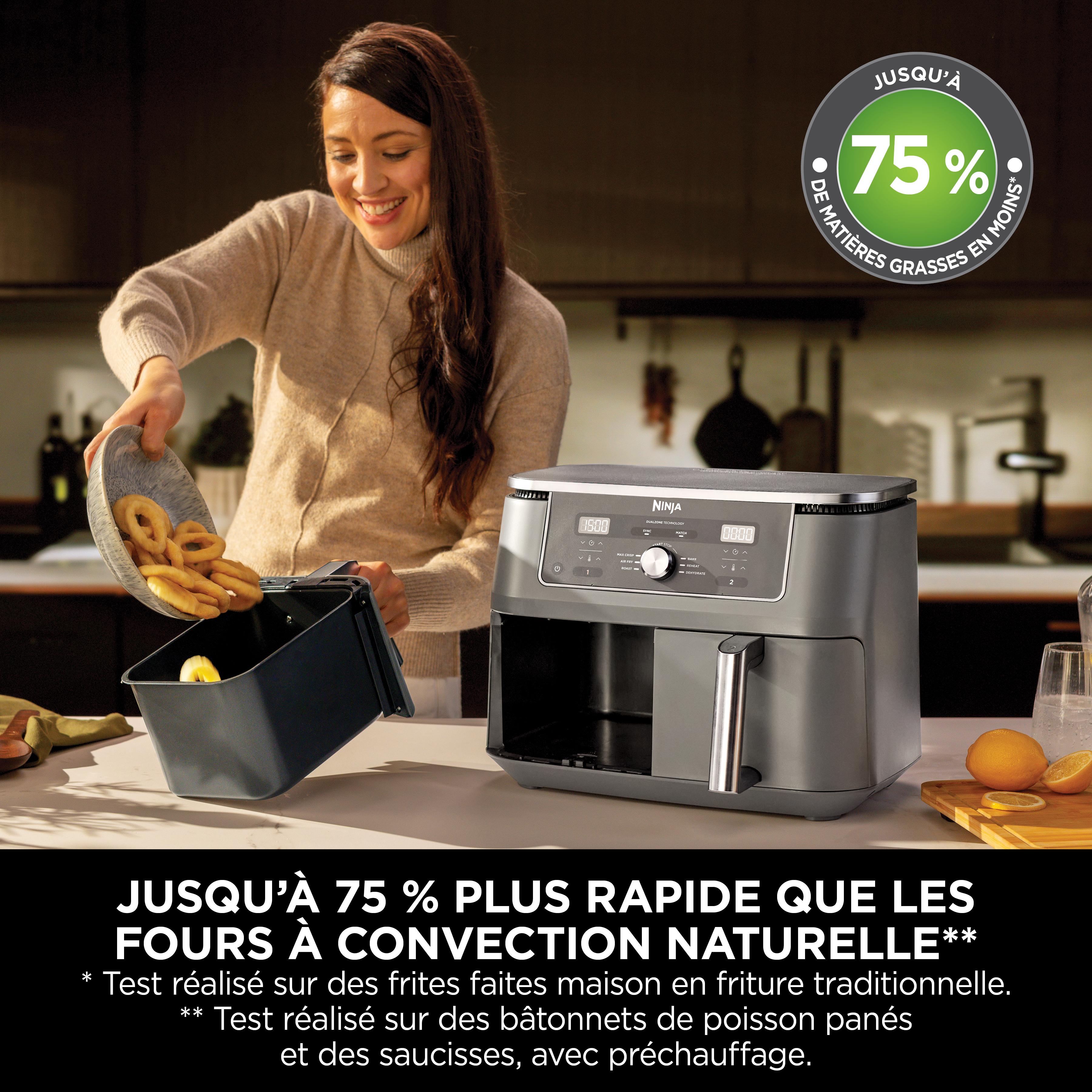Voir la diapositive 5 : NINJA Friteuse sans huile à air chaud DZ400EU - Noir