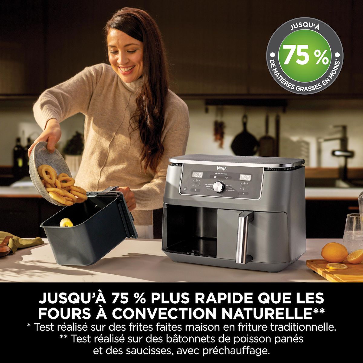NINJA Friteuse sans huile à air chaud DZ400EU - Noir