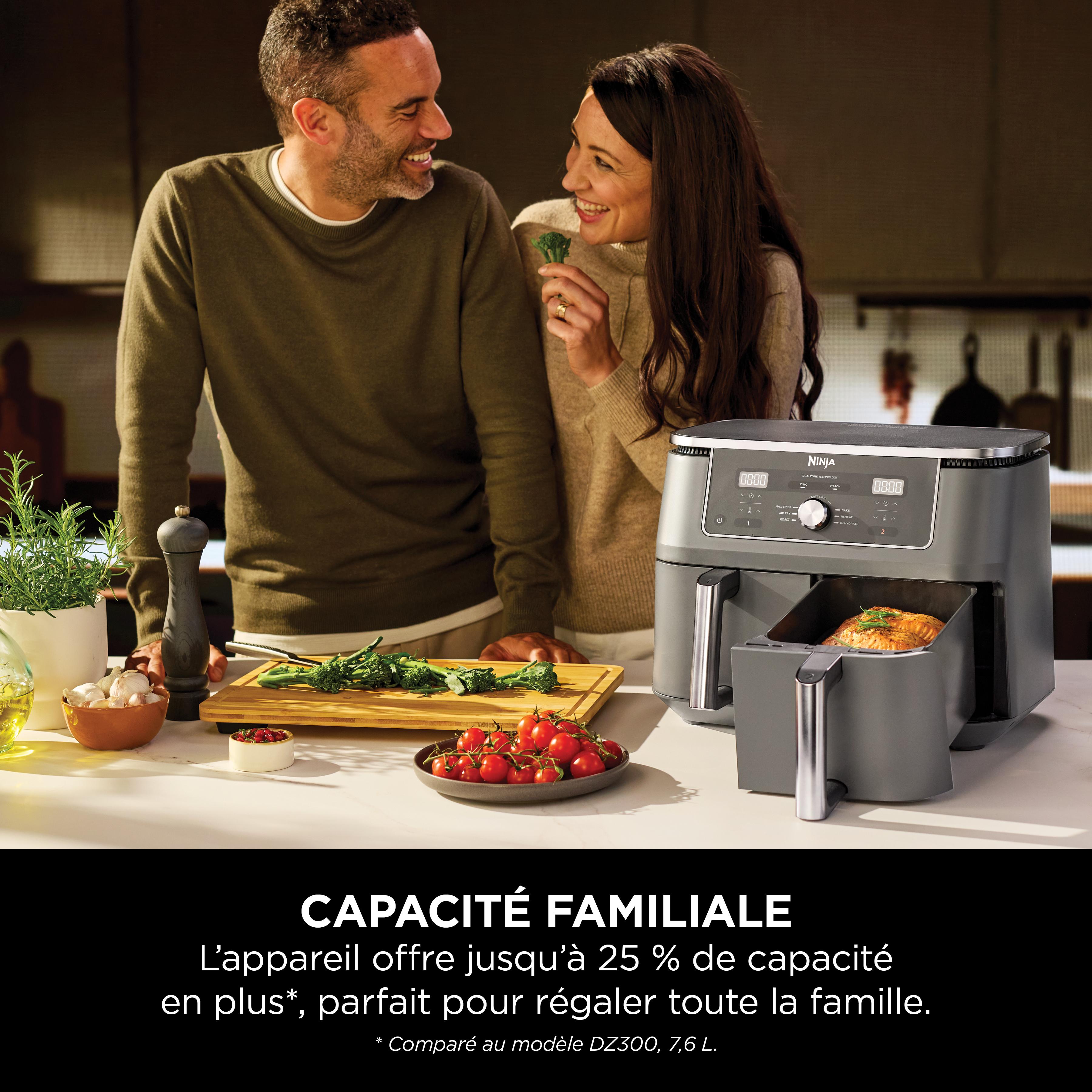 Voir la diapositive 8 : NINJA Friteuse sans huile à air chaud DZ400EU - Noir