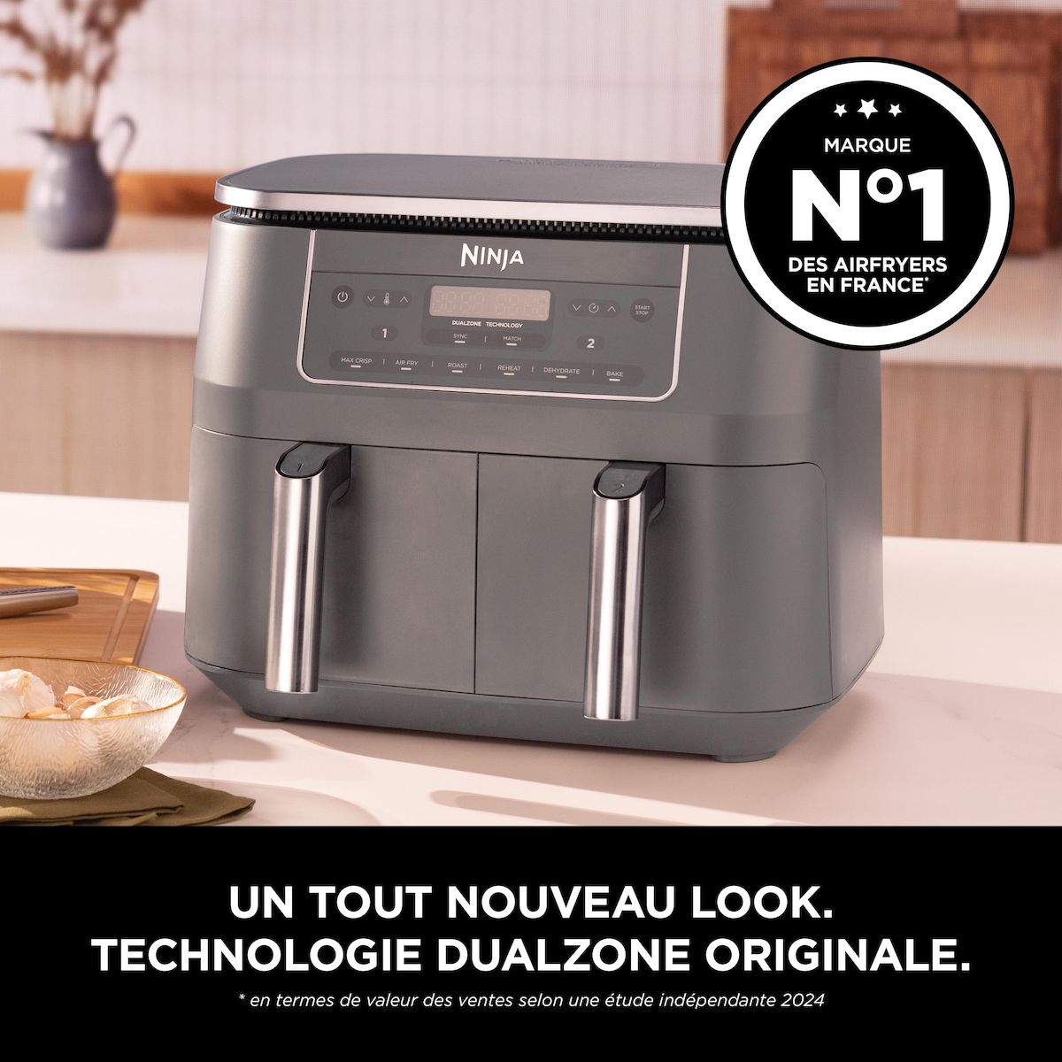 NINJA Friteuse sans huile à air chaud DZ300EU - Noir