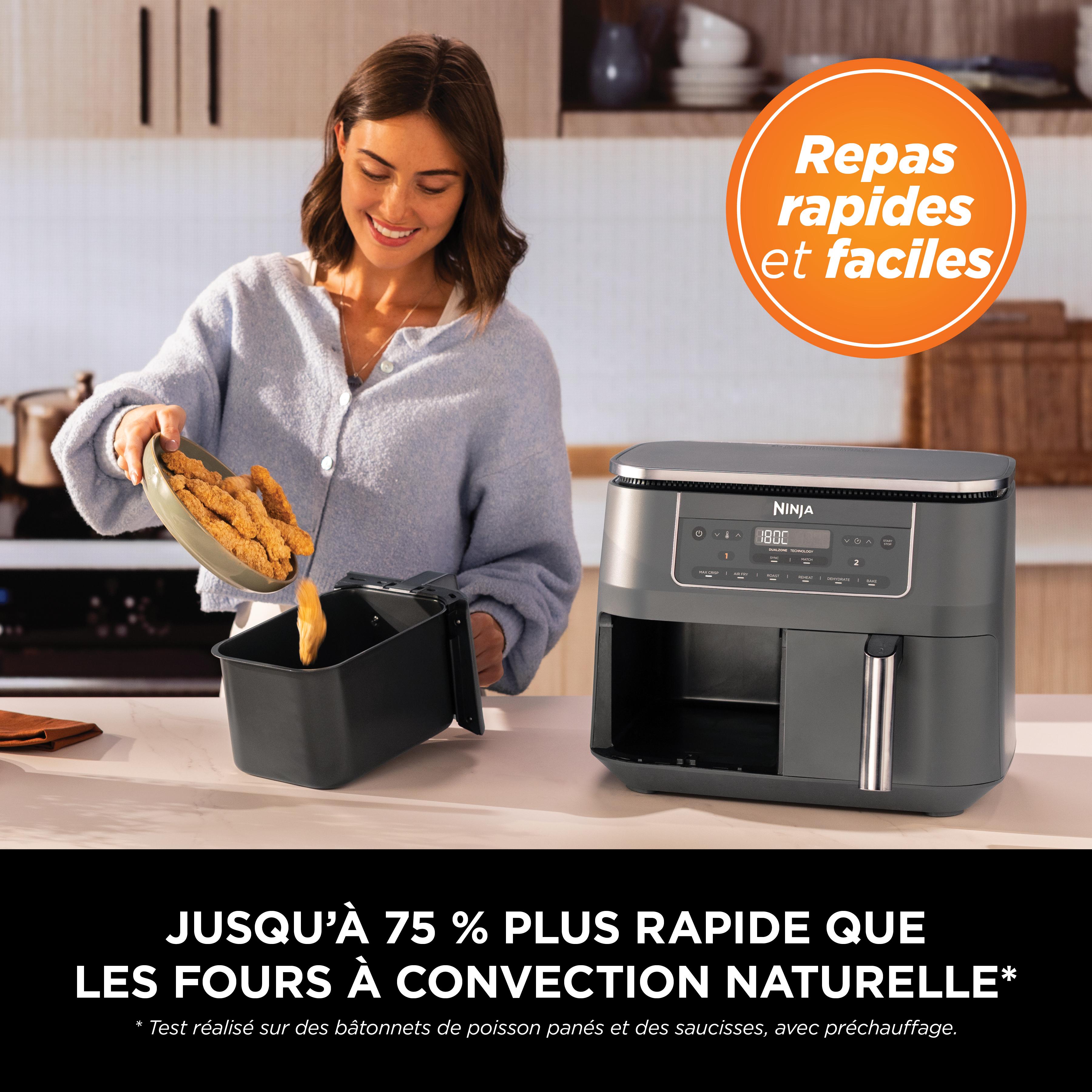 Voir la diapositive 5 : NINJA Friteuse sans huile à air chaud DZ300EU - Noir