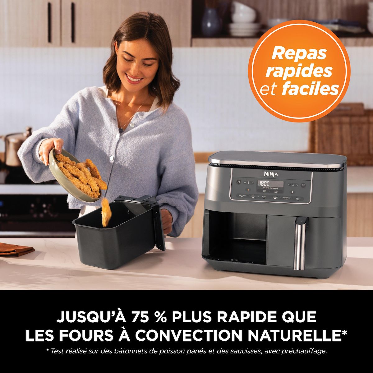NINJA Friteuse sans huile à air chaud DZ300EU - Noir