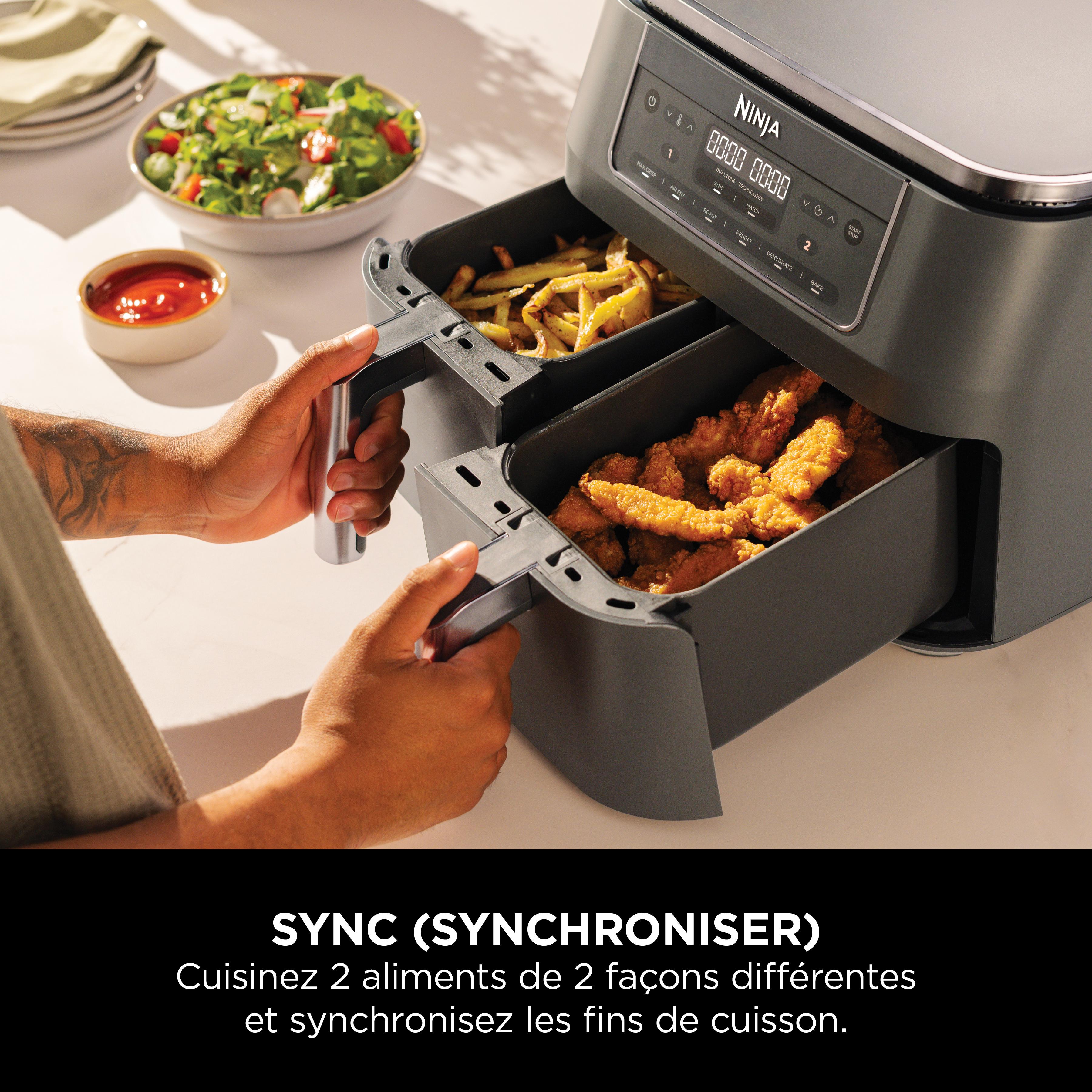 Voir la diapositive 6 : NINJA Friteuse sans huile à air chaud DZ300EU - Noir