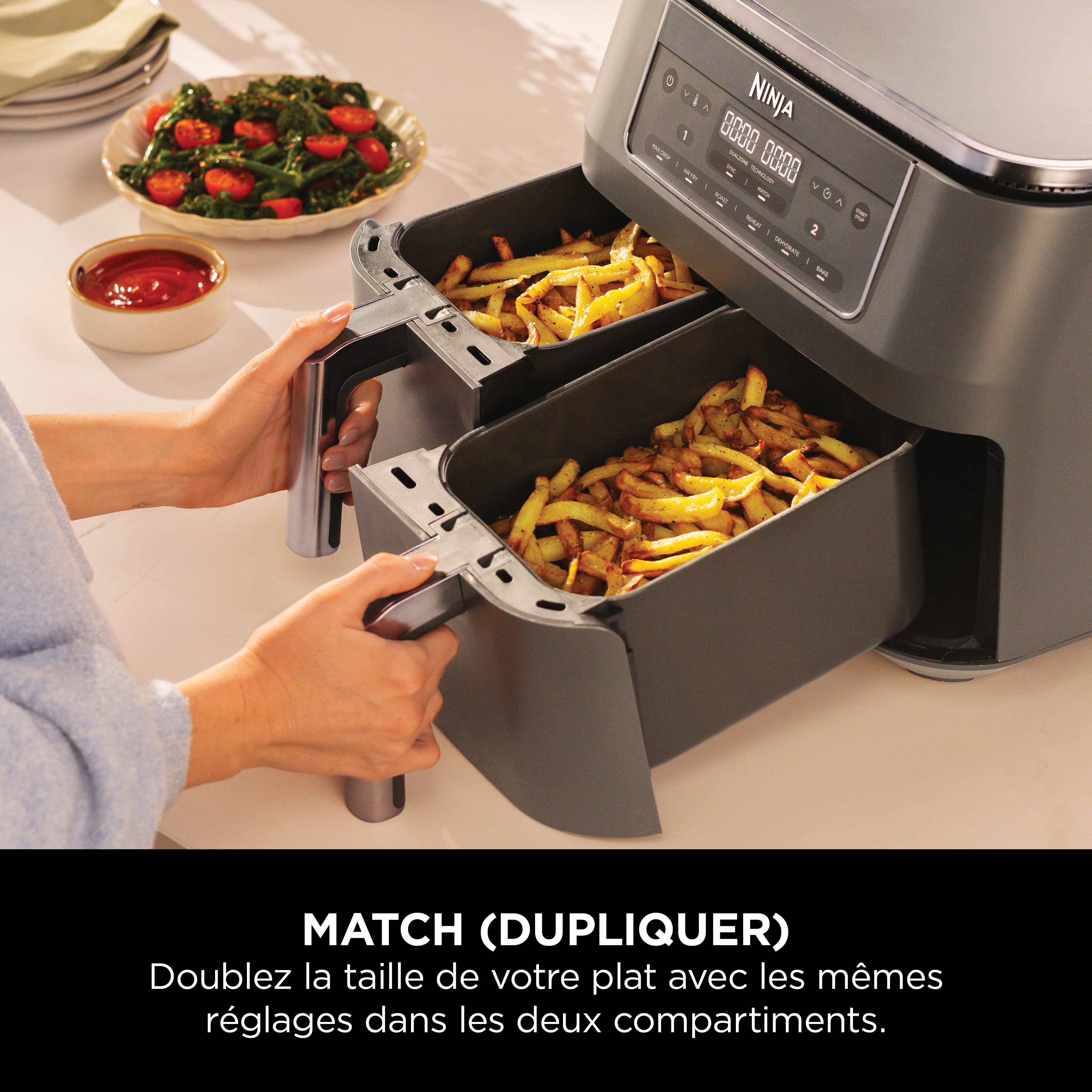 Voir la diapositive 7 : NINJA Friteuse sans huile à air chaud DZ300EU - Noir