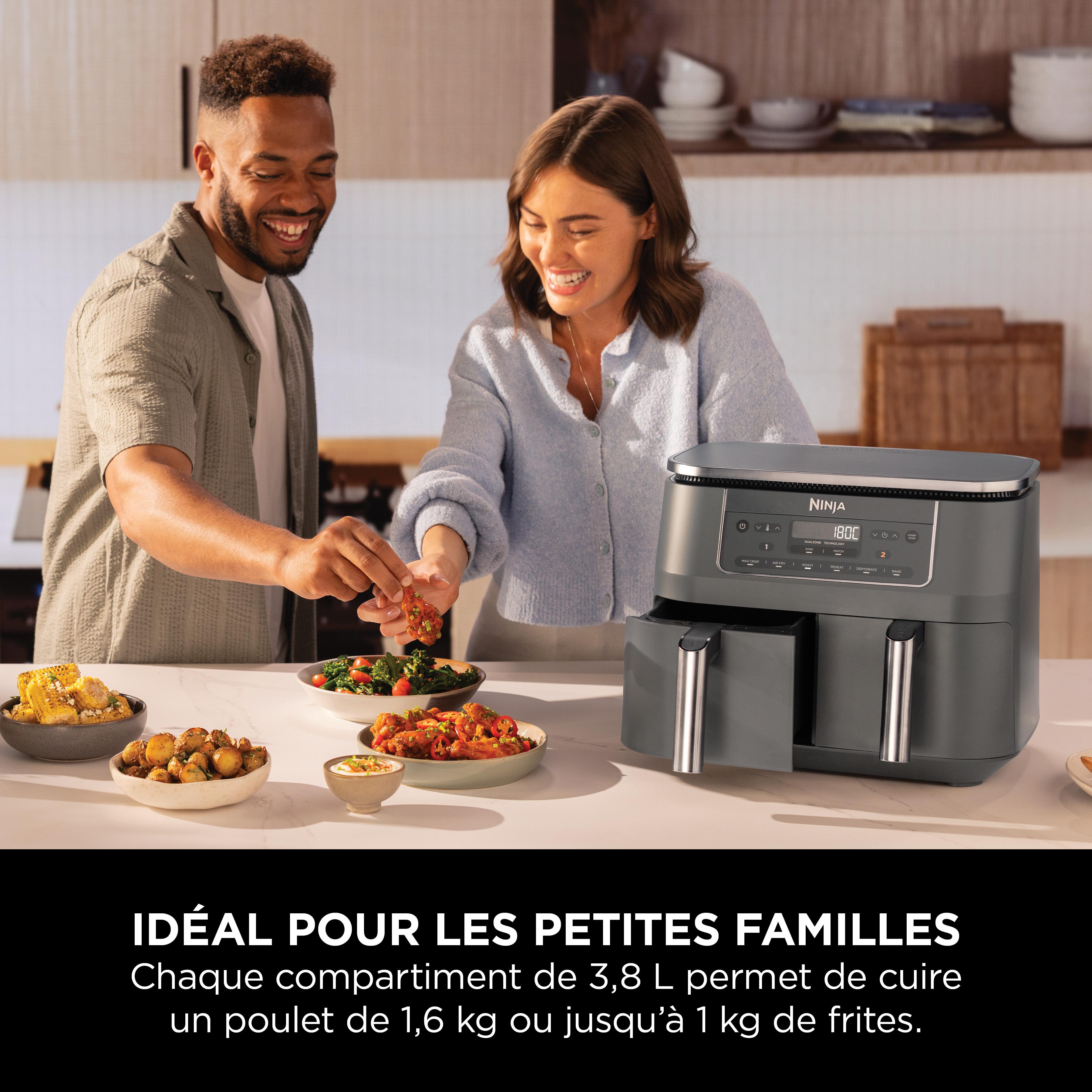 Voir la diapositive 8 : NINJA Friteuse sans huile à air chaud DZ300EU - Noir