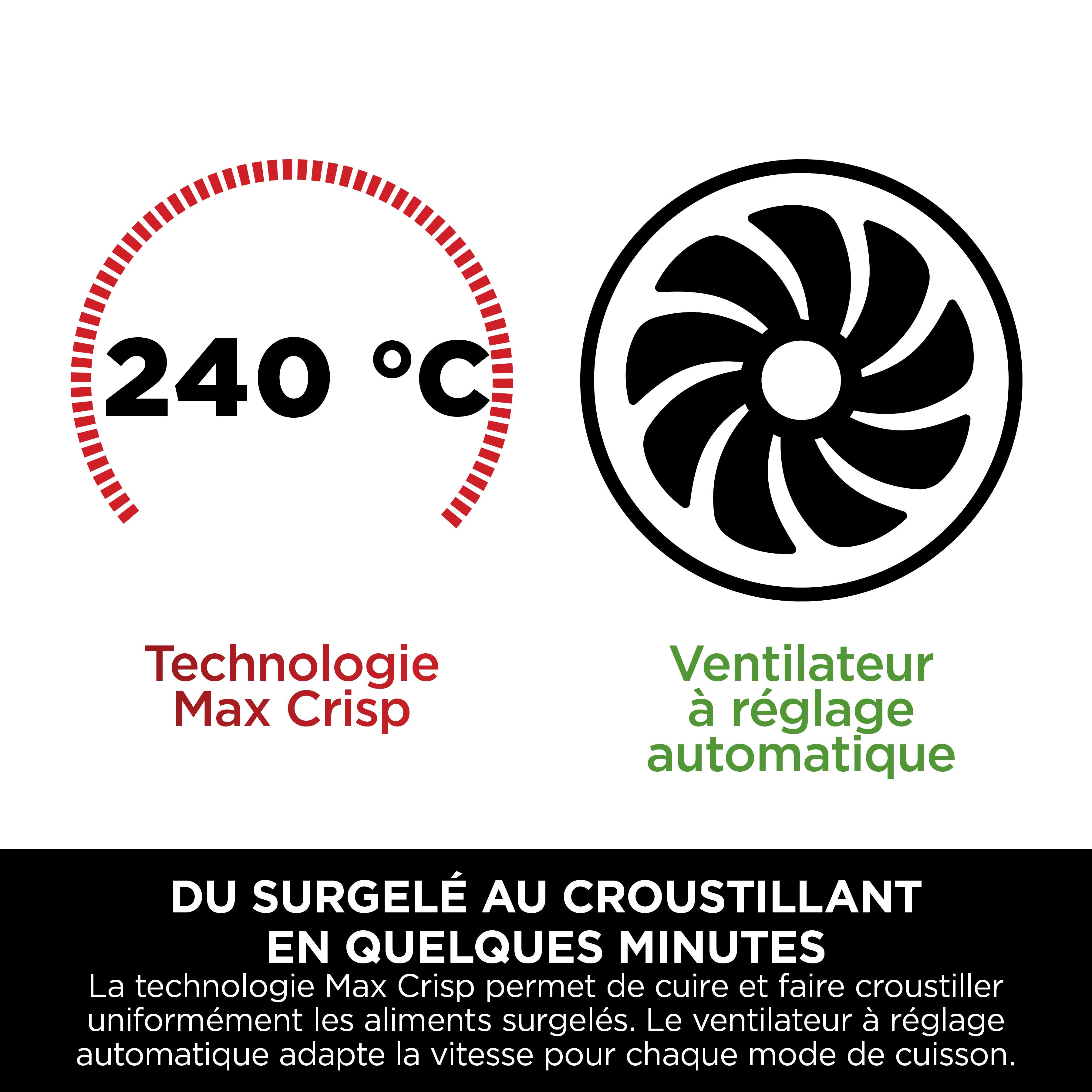 Voir la diapositive 9 : NINJA Friteuse sans huile à air chaud DZ300EU - Noir
