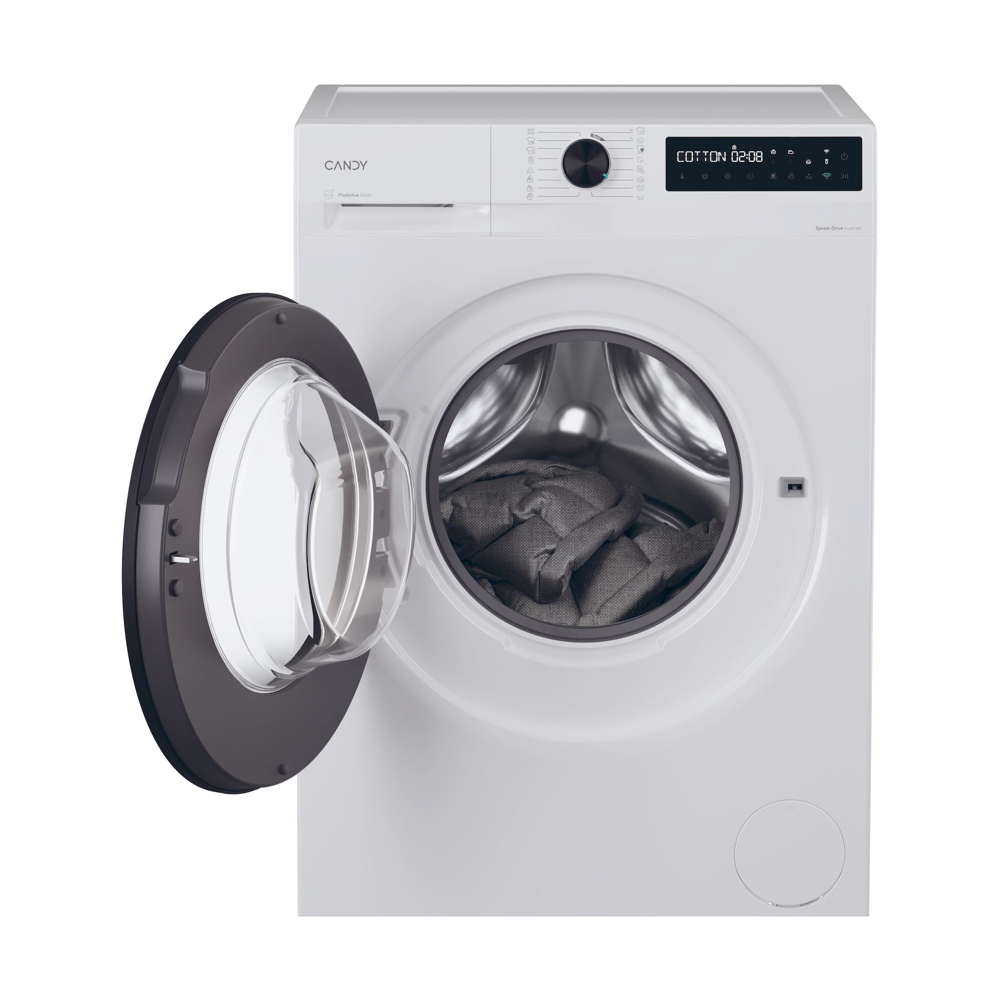 Voir la diapositive 2 : CANDY Lave linge hublot BR49B8S, 9 kg, 1400 T/min, A