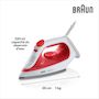 Voir la diapositive 4 : BRAUN Fer à repasser SI1019RD - Rouge et blanc